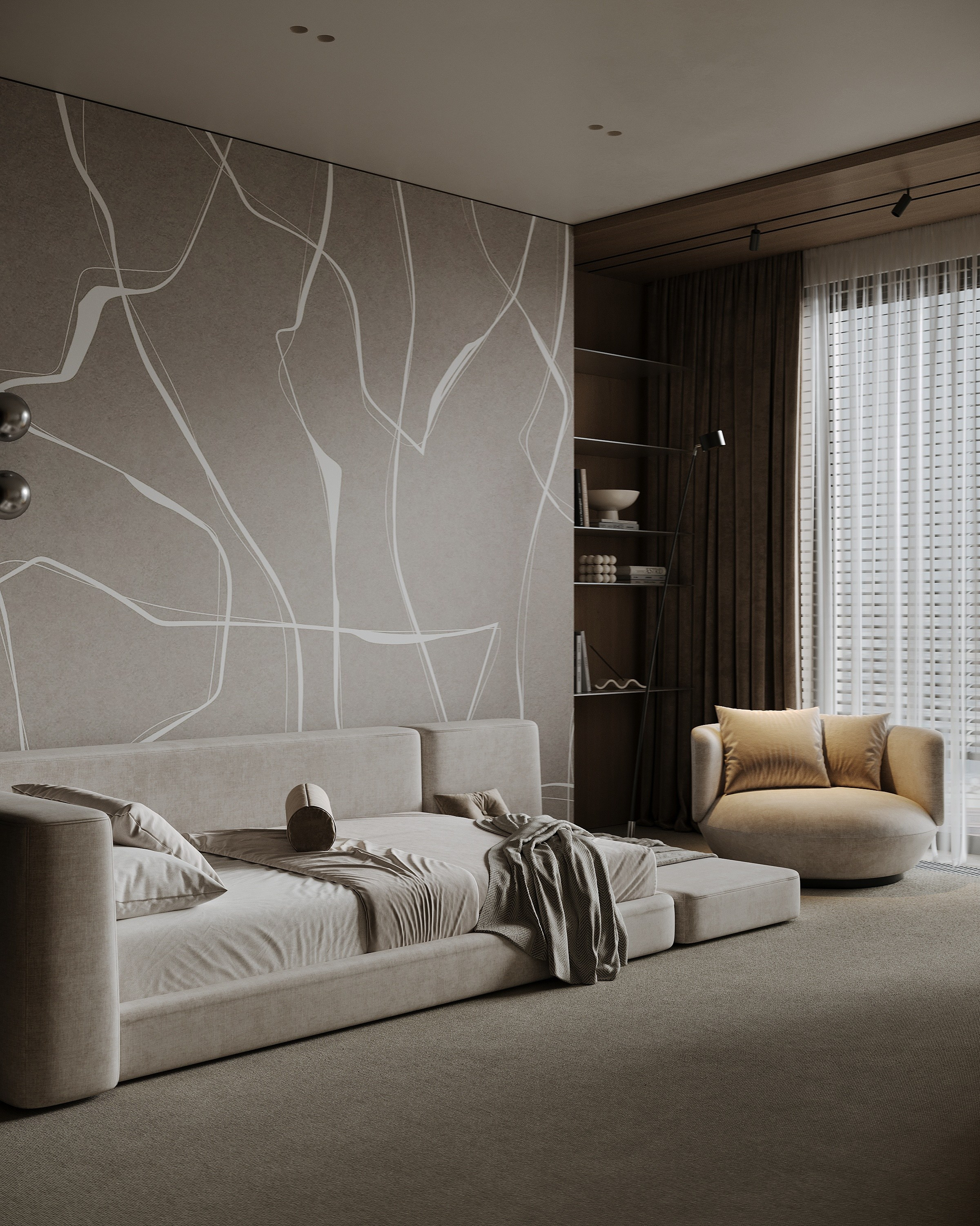 Детская комната для подростка в стиле минимализм