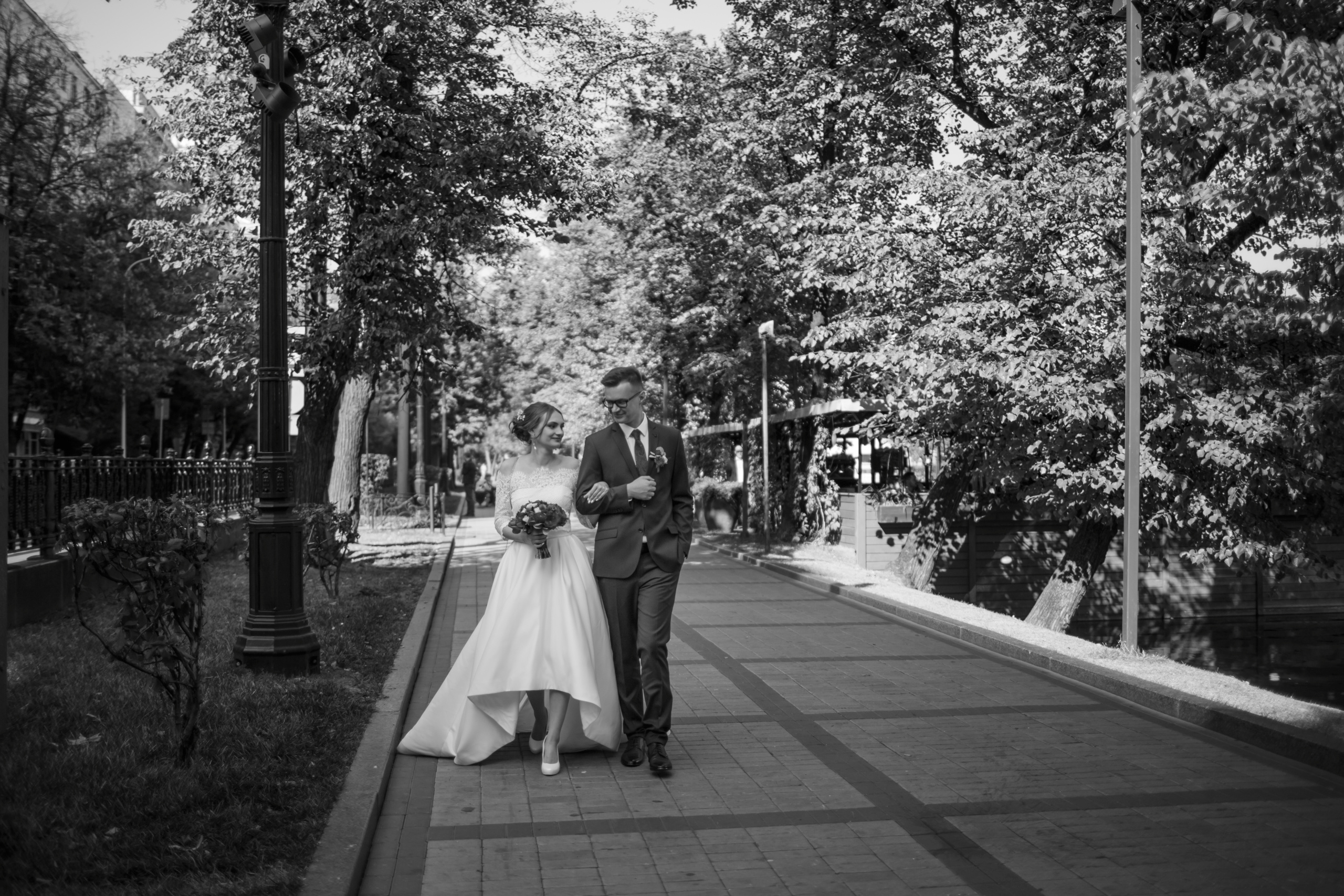 Ксения и Анатолий, ЗАГС г. Королев, прогулка по центру Москвы. Свадебный и репортажный фотограф (Москва, Королев и другие)