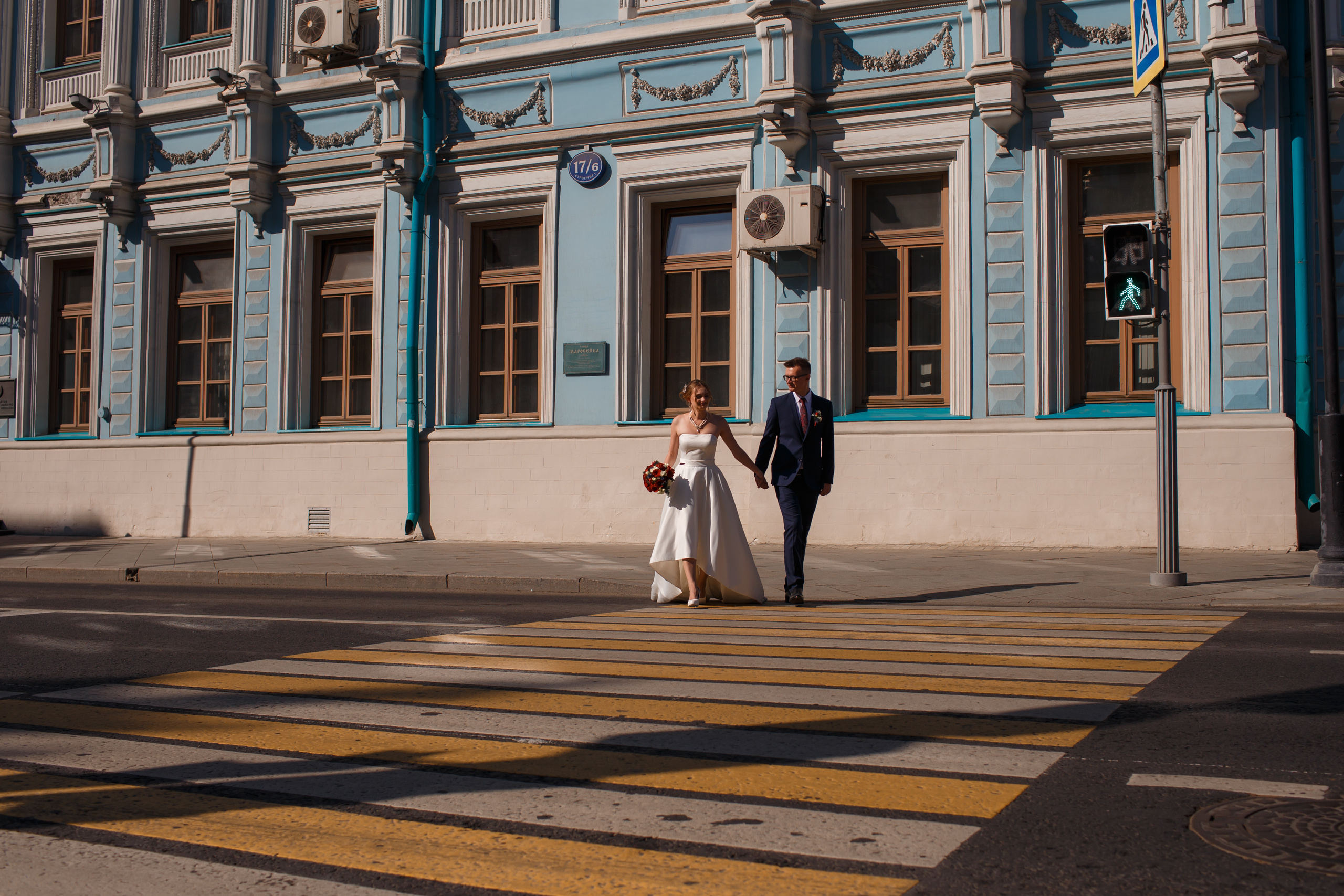 Ксения и Анатолий, ЗАГС г. Королев, прогулка по центру Москвы. Свадебный и репортажный фотограф (Москва, Королев и другие)