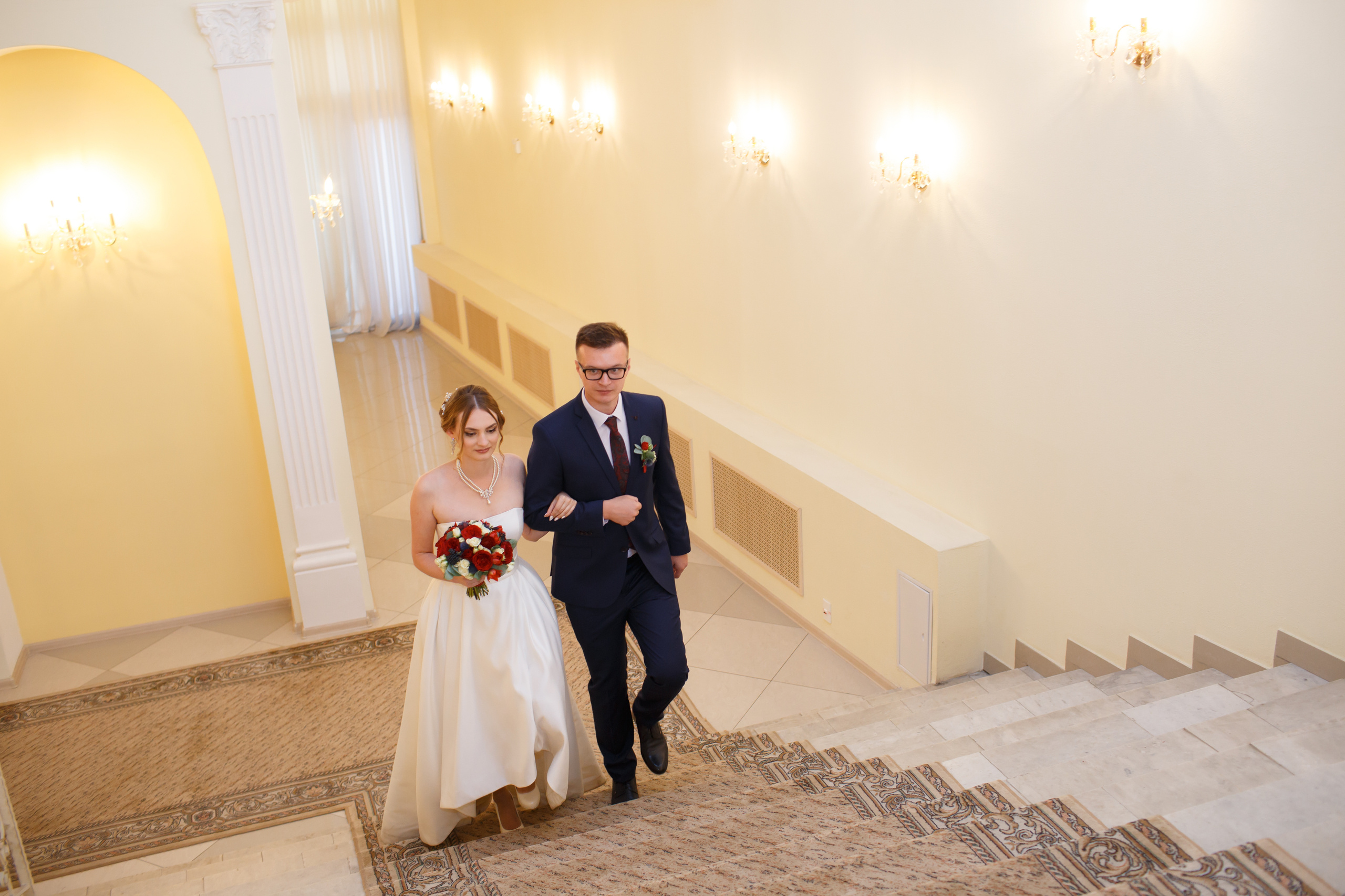 Ксения и Анатолий, ЗАГС г. Королев, прогулка по центру Москвы. Свадебный и репортажный фотограф (Москва, Королев и другие)