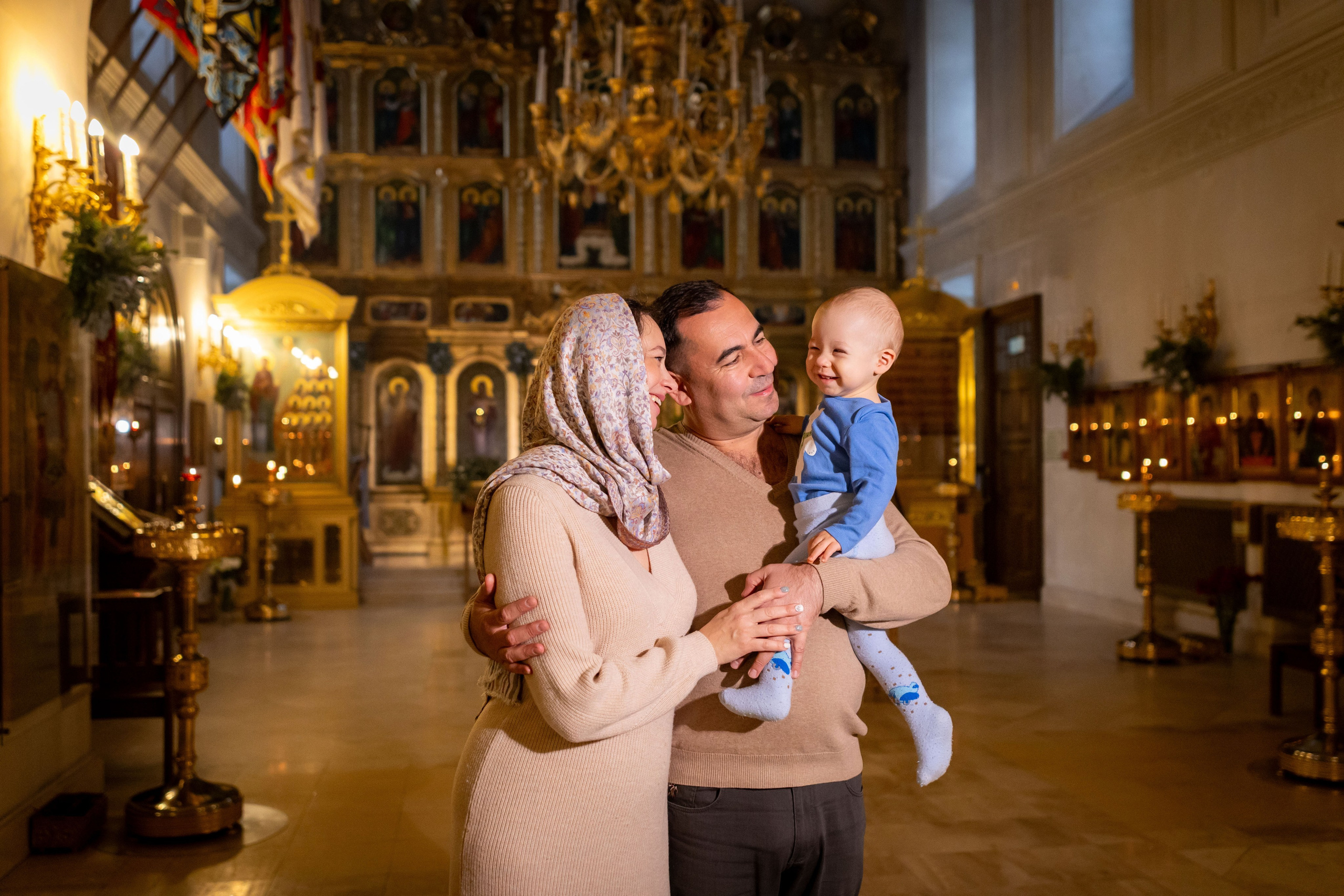 Таинство крещения Алексея. Семейный и детский фотограф Анна Петракова