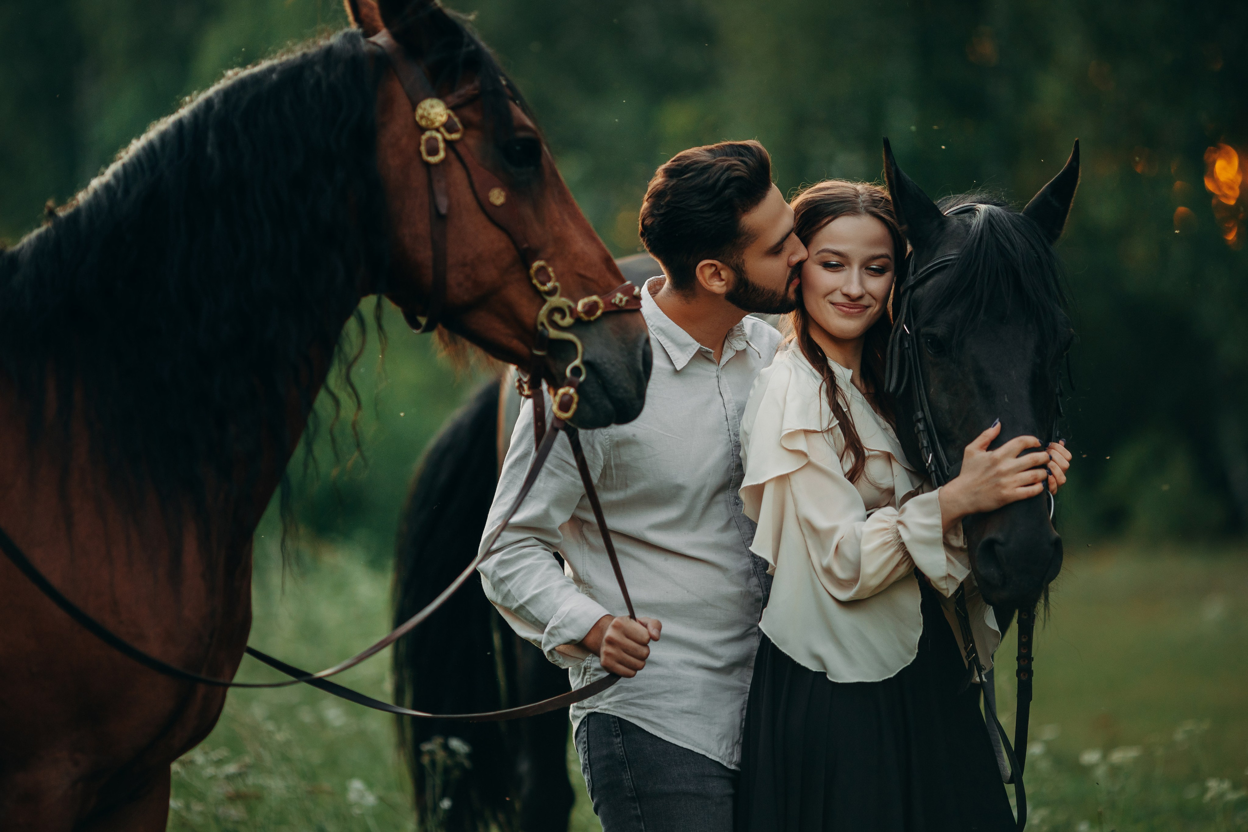 Саша&Настя. Анна Молчанова конный фотограф в Тюмени | фотосессии с лошадьми Тюмень