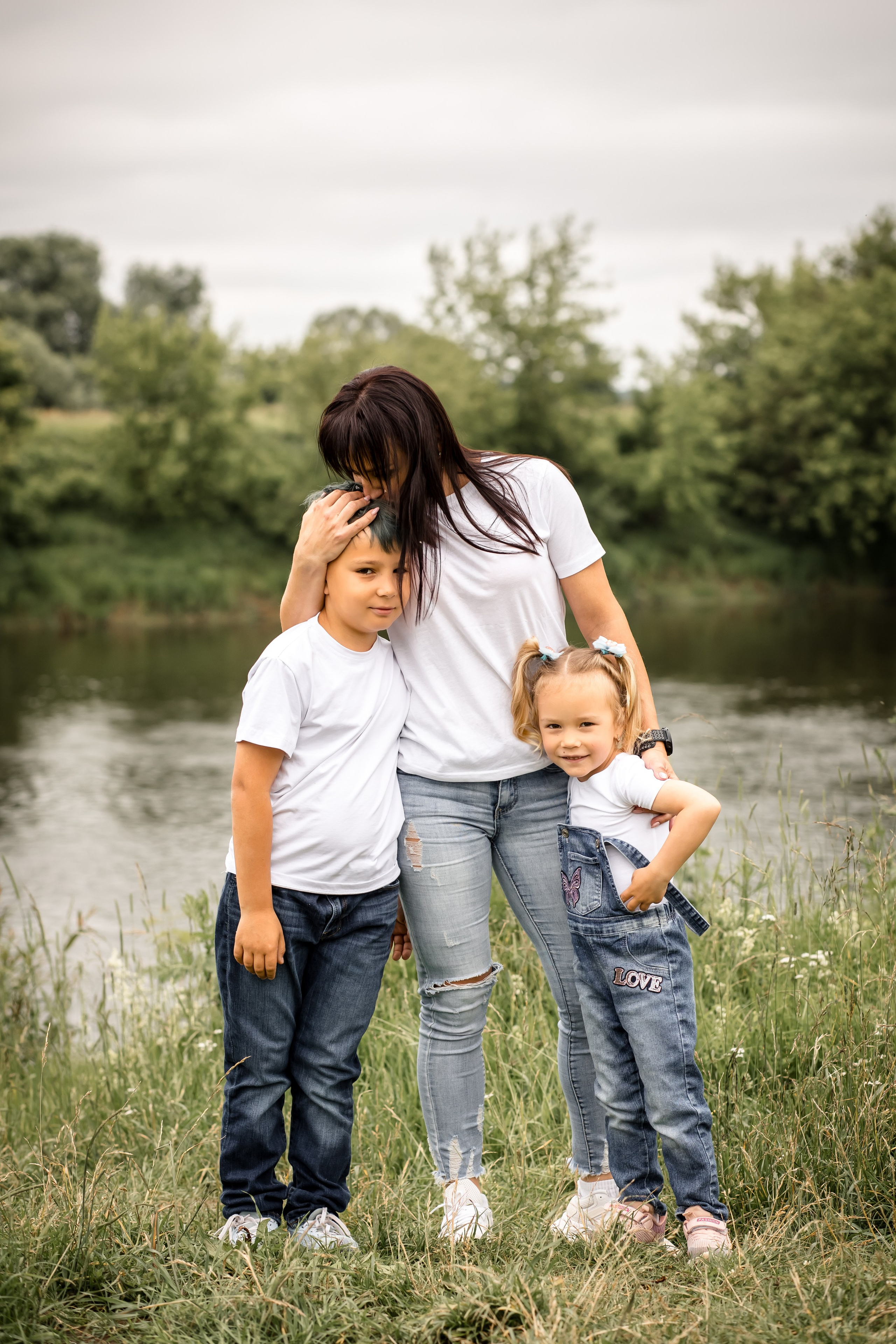 Катя с детками