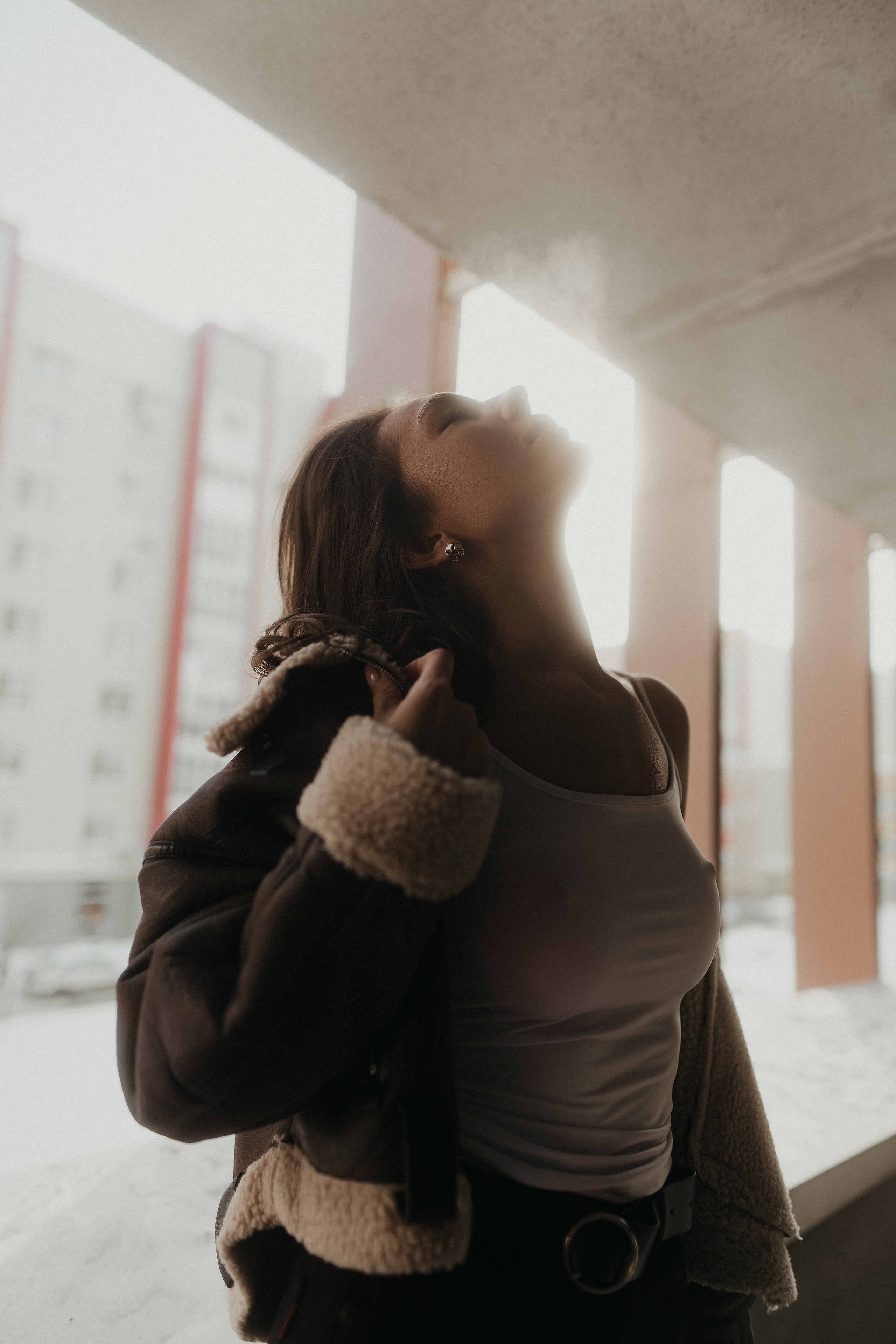 Уличная фотосессия с Айгуль на парковке Казан Молла