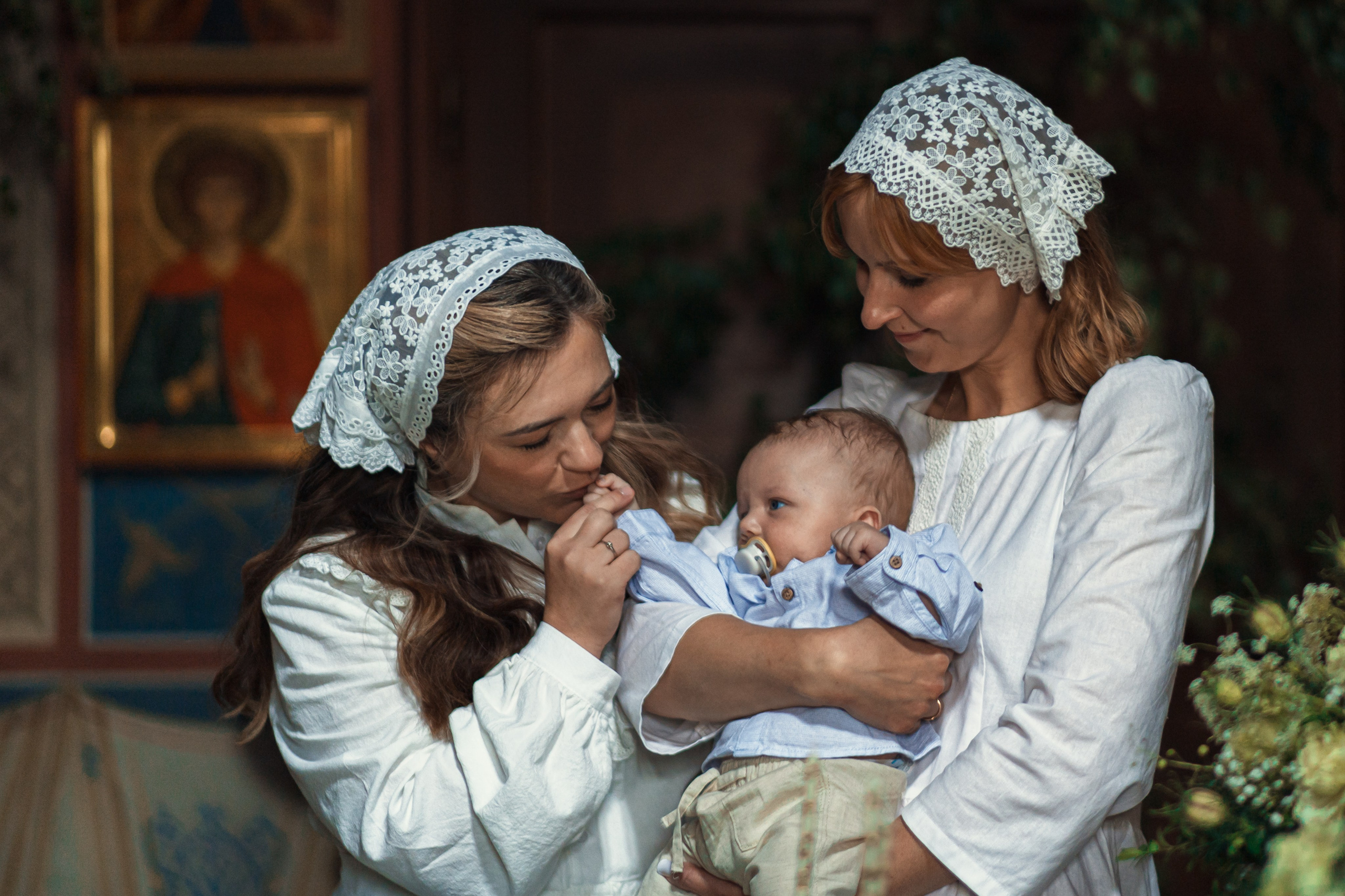 Крещение в Знаменской Церкви г. Переславль Залесский. Профессиональный фотограф в Москве и Мо Мария Шантарёва