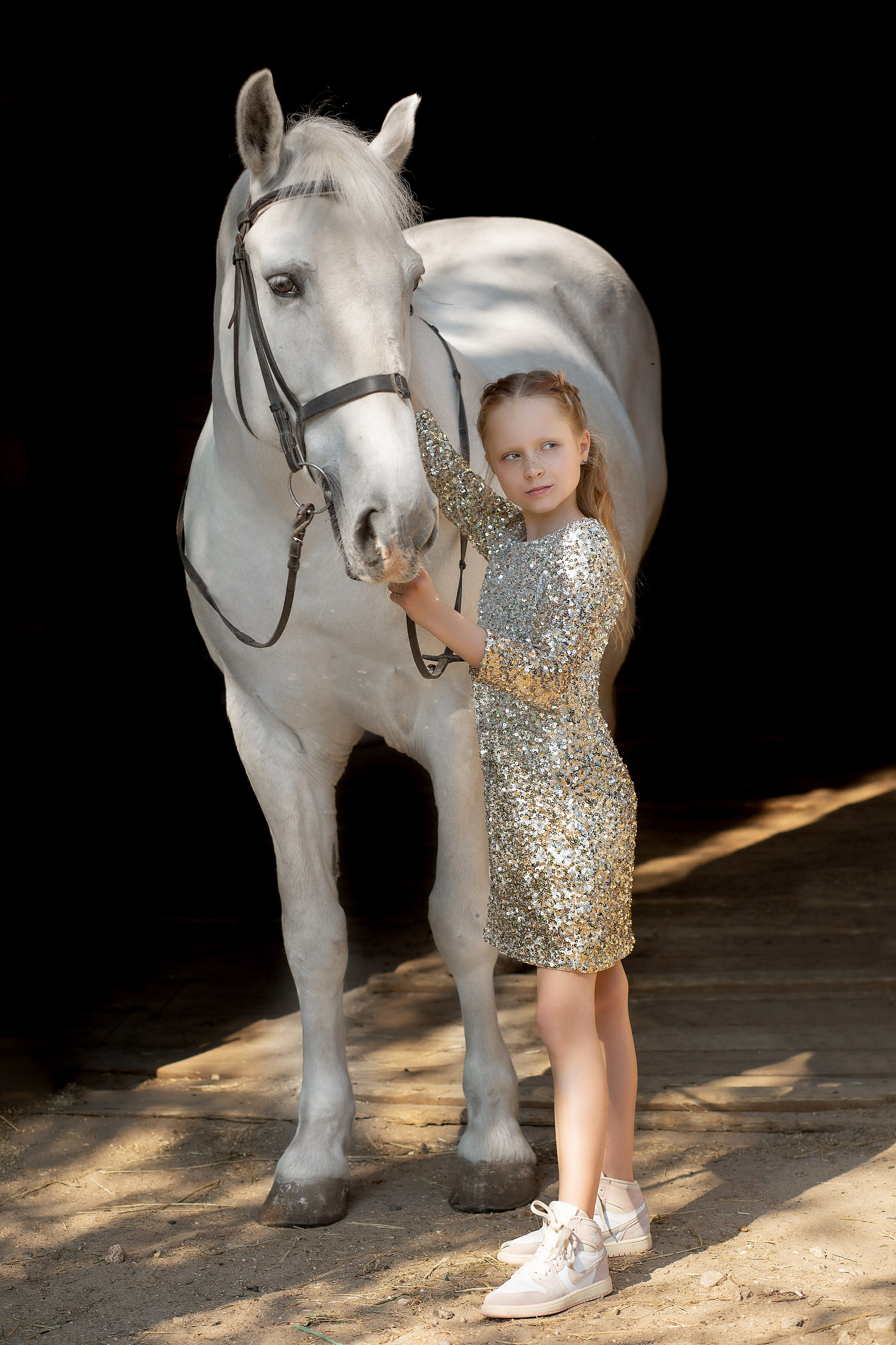 Мария и Воробей. Фотосессия с лошадьми в Нижнем Новгороде