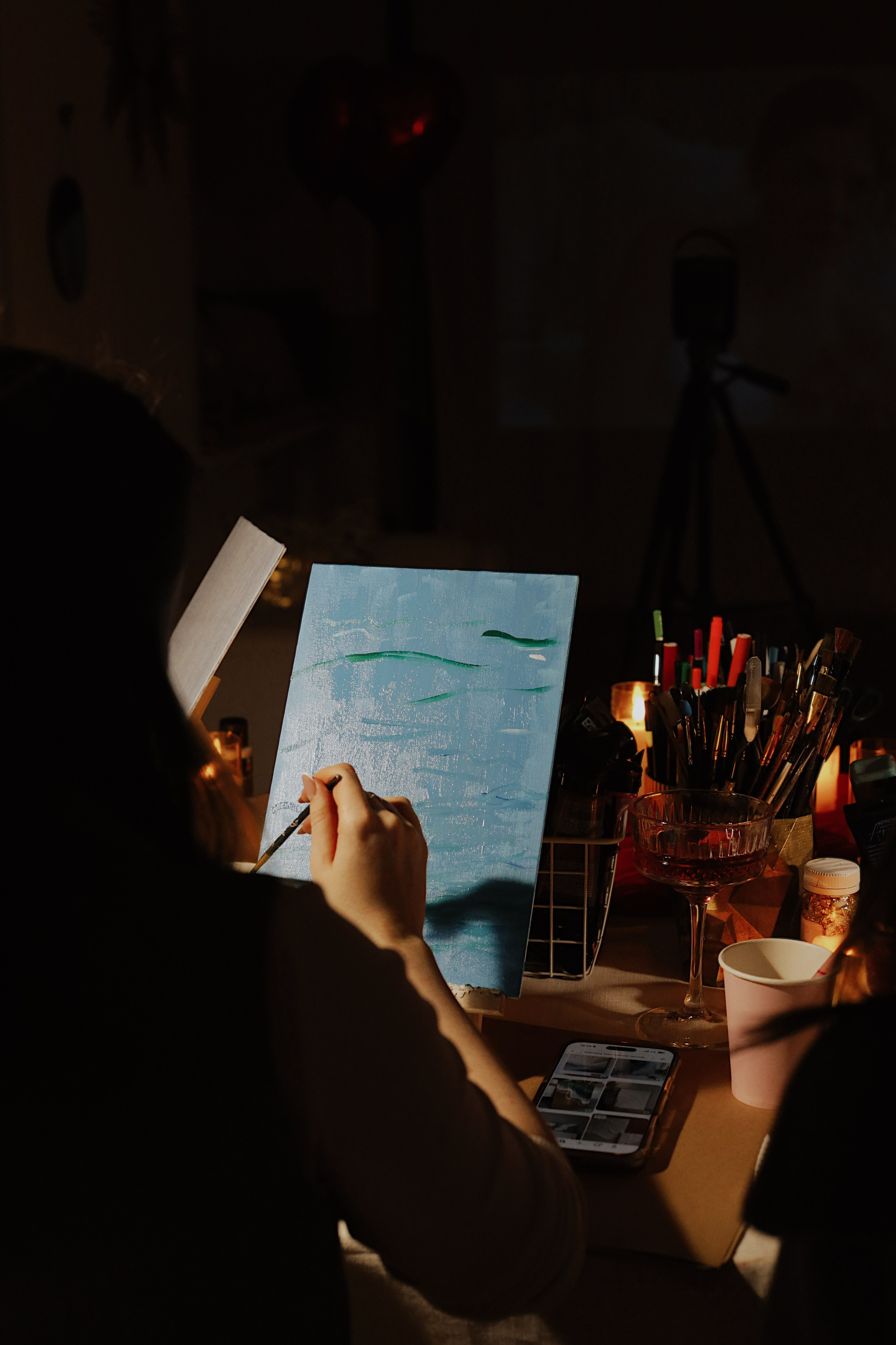 Картины текстурной пастой 7.02. Студия Творческих Историй в Кемерово | Мастер-классы и мероприятия