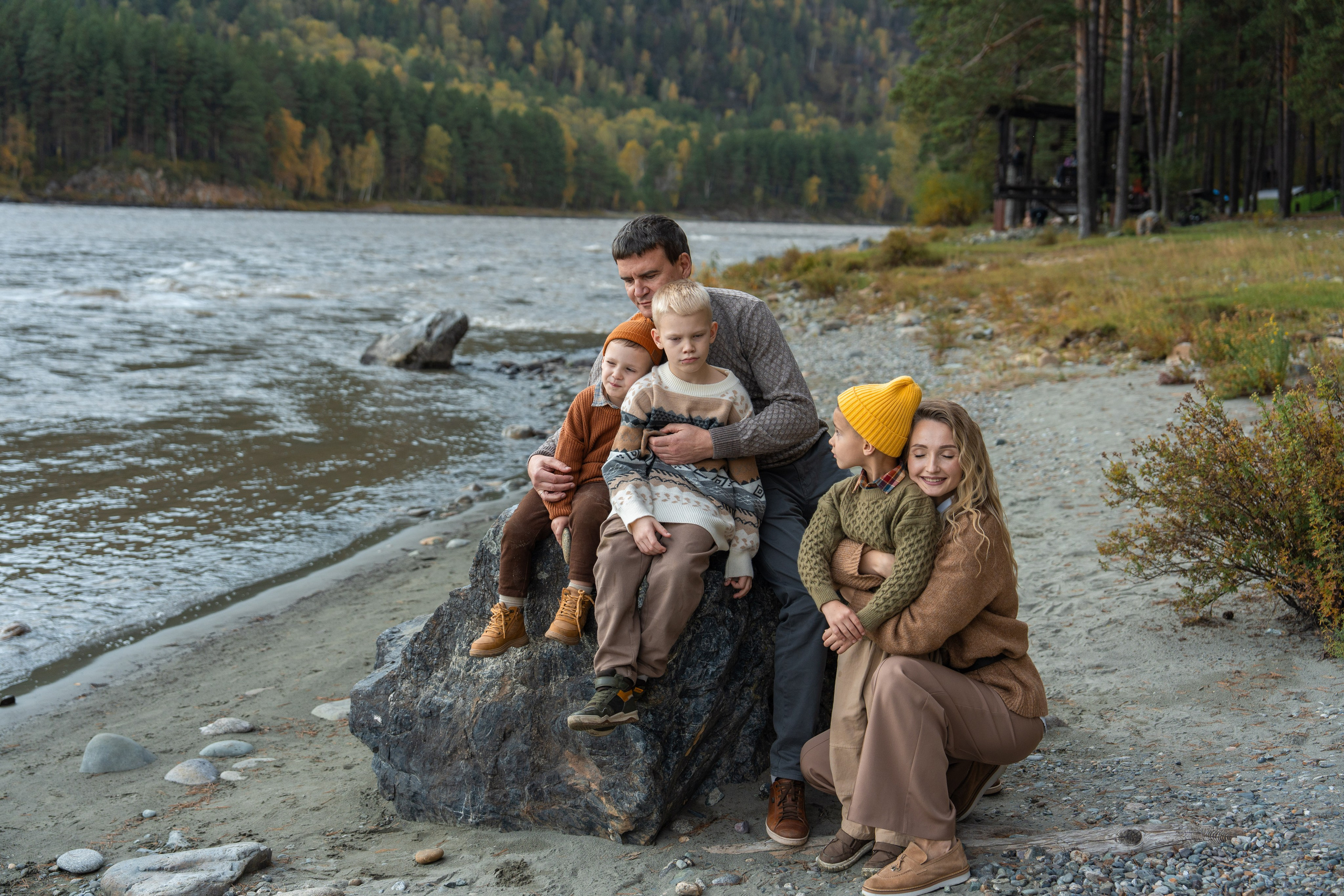 Семейная фотосессия в Москве для большой семьи. Свадебный фотограф в Москве Анна Полушина