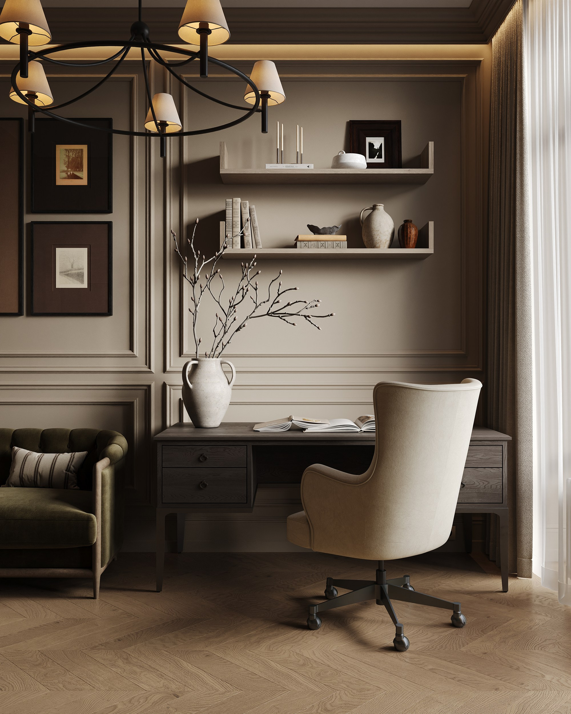 Кабинет «Минина». 3D визуализация интерьера Надежда Соколова