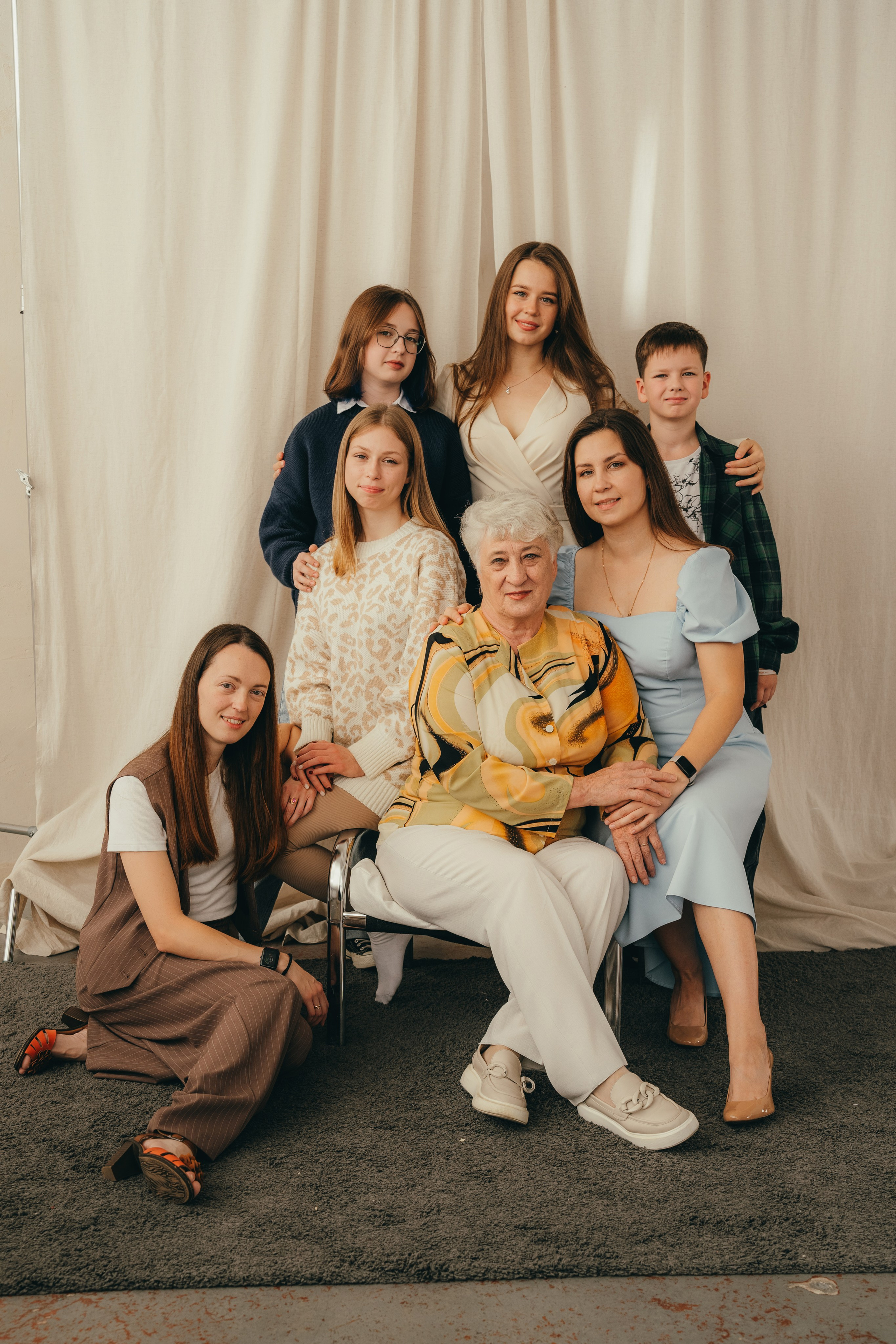 Большая семья. Семейный фотограф • Домашние съемки в Нижнем Новгороде