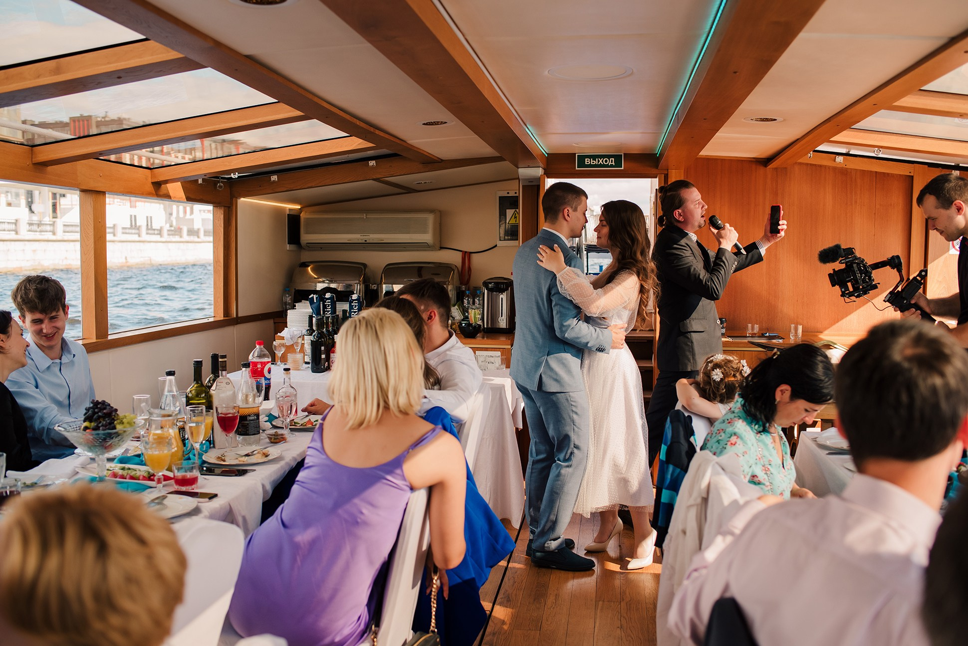 Юля и Андрей. Банкет на воде. Семейный и Свадебный фотограф. Санкт-Петербург. Пушкин