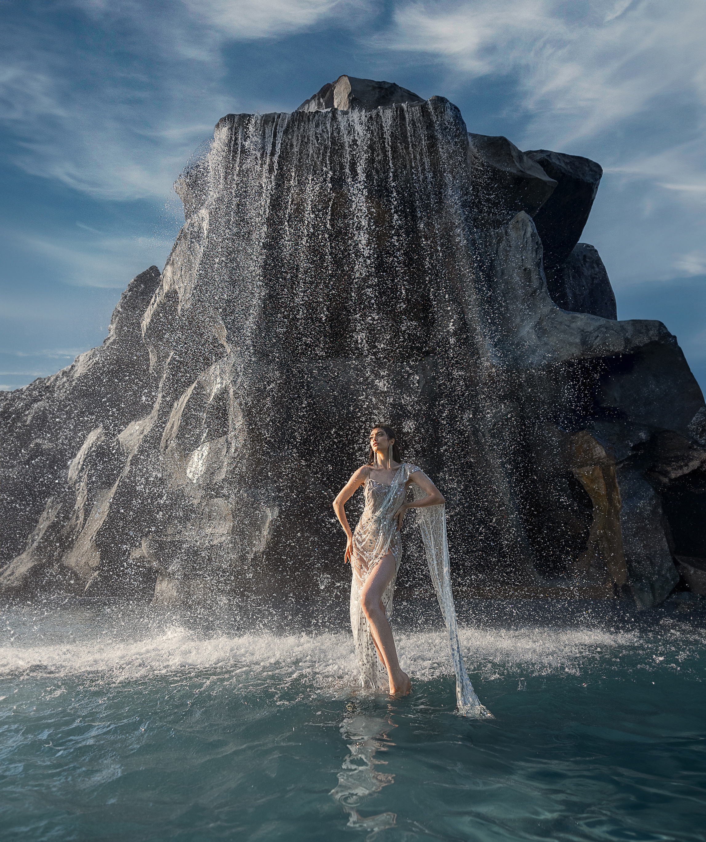 Водопад в Замке Гарибальди. Фотограф Батурин Денис — Фотосессия в Замке Гарибальди