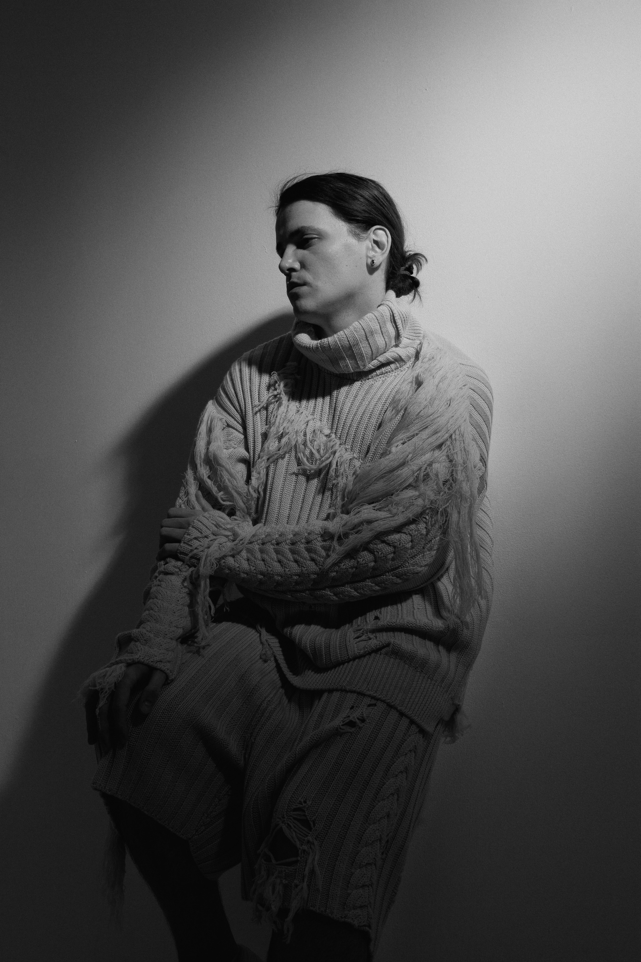 Имиджевая съемка в студии для модели на циклораме