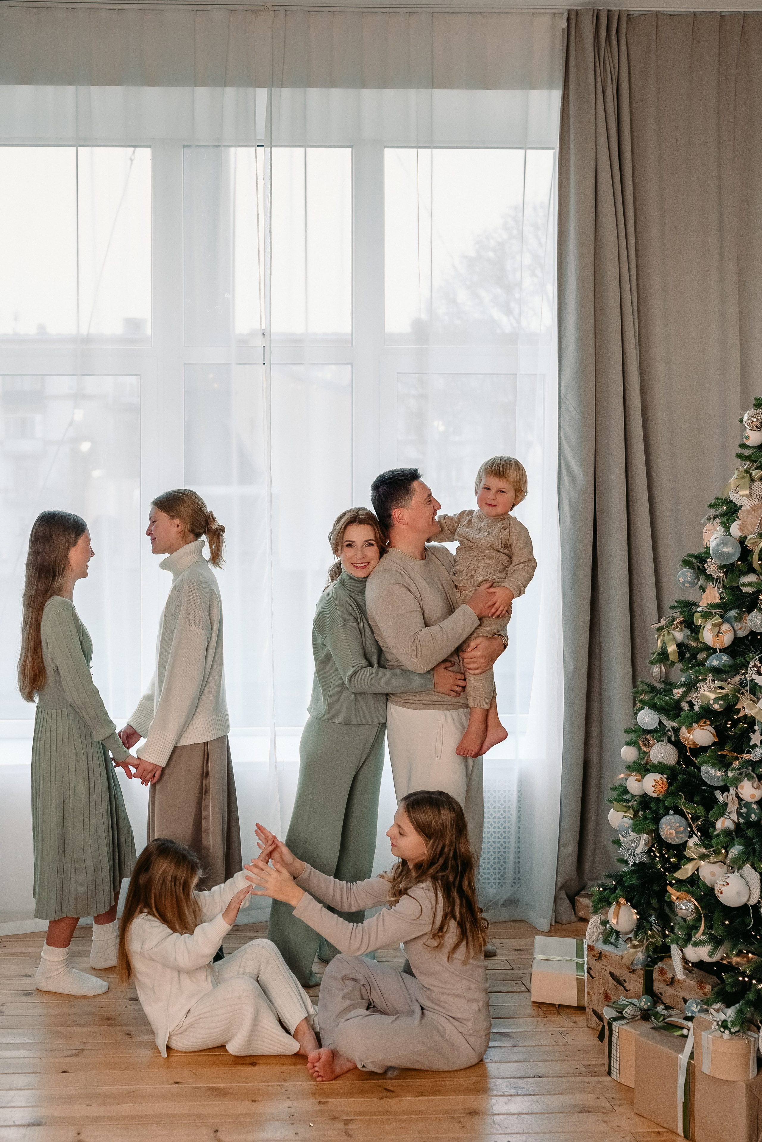 Новогодняя семейная фотосессия. Фотограф Юлия Кондратьева