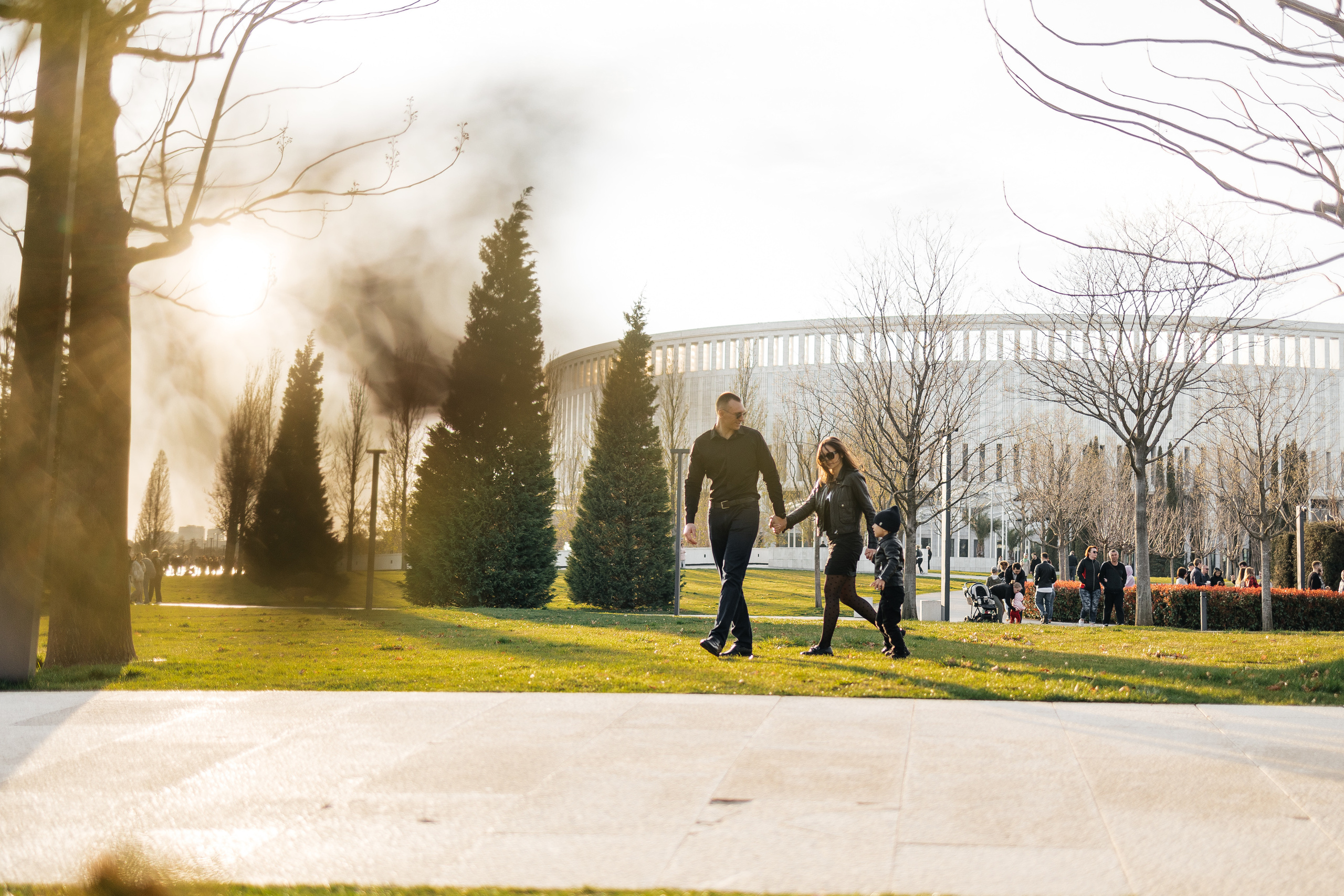 Семейная прогулка в парке. Семейный фотограф в Краснодаре Нина Курнявко
