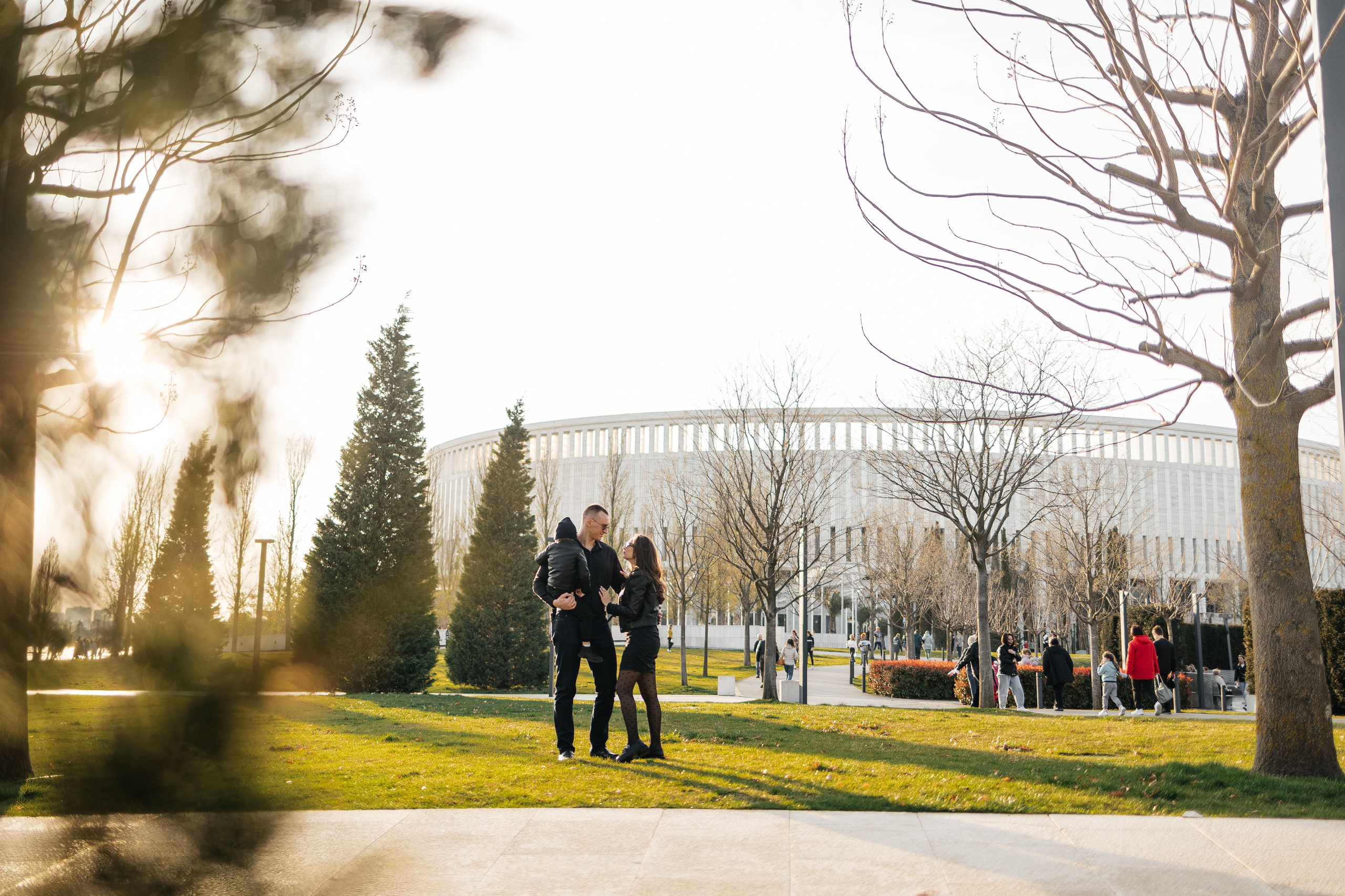 Семейная прогулка в парке. Семейный фотограф в Краснодаре Нина Курнявко