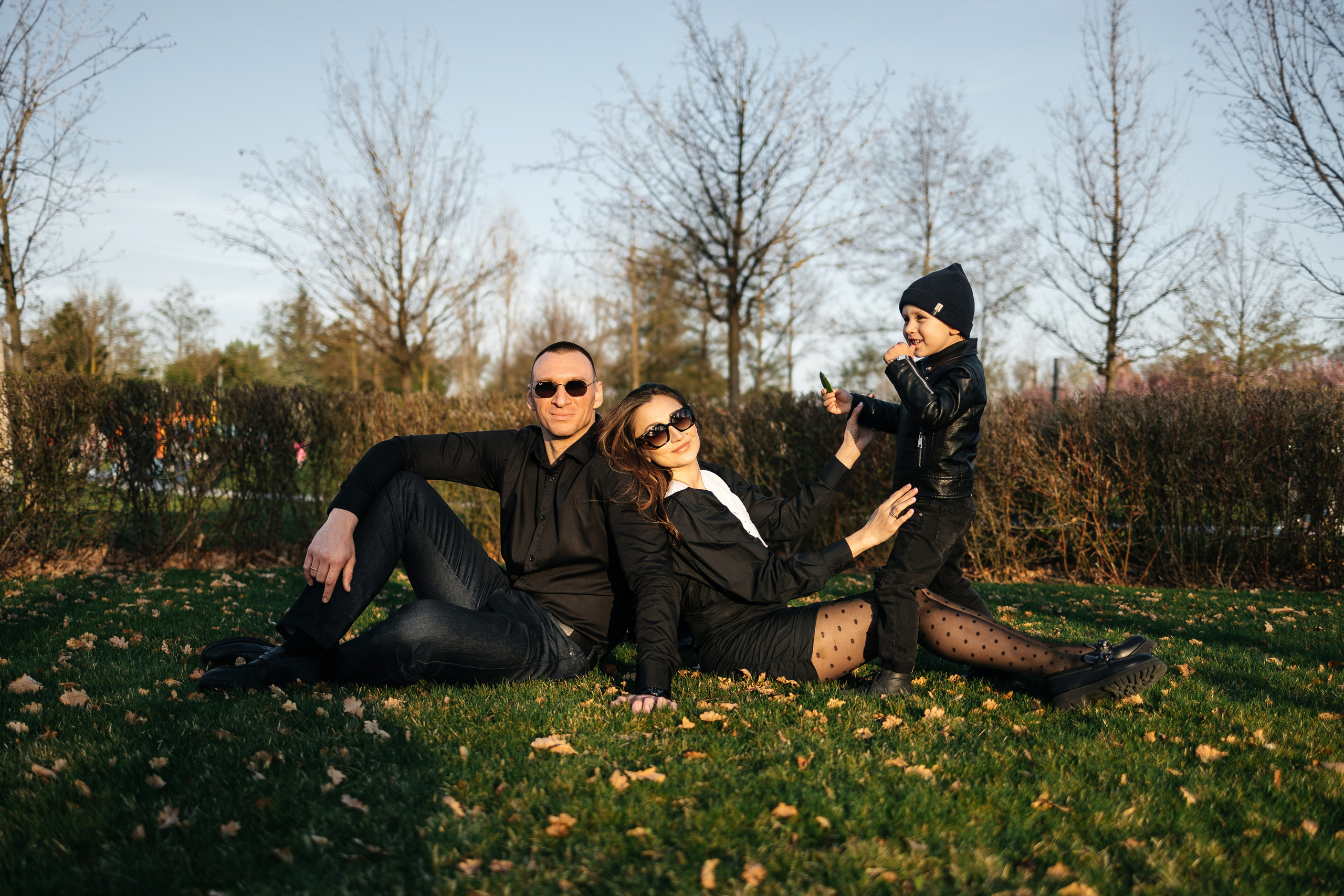 Семейная прогулка в парке. Семейный фотограф в Краснодаре Нина Курнявко