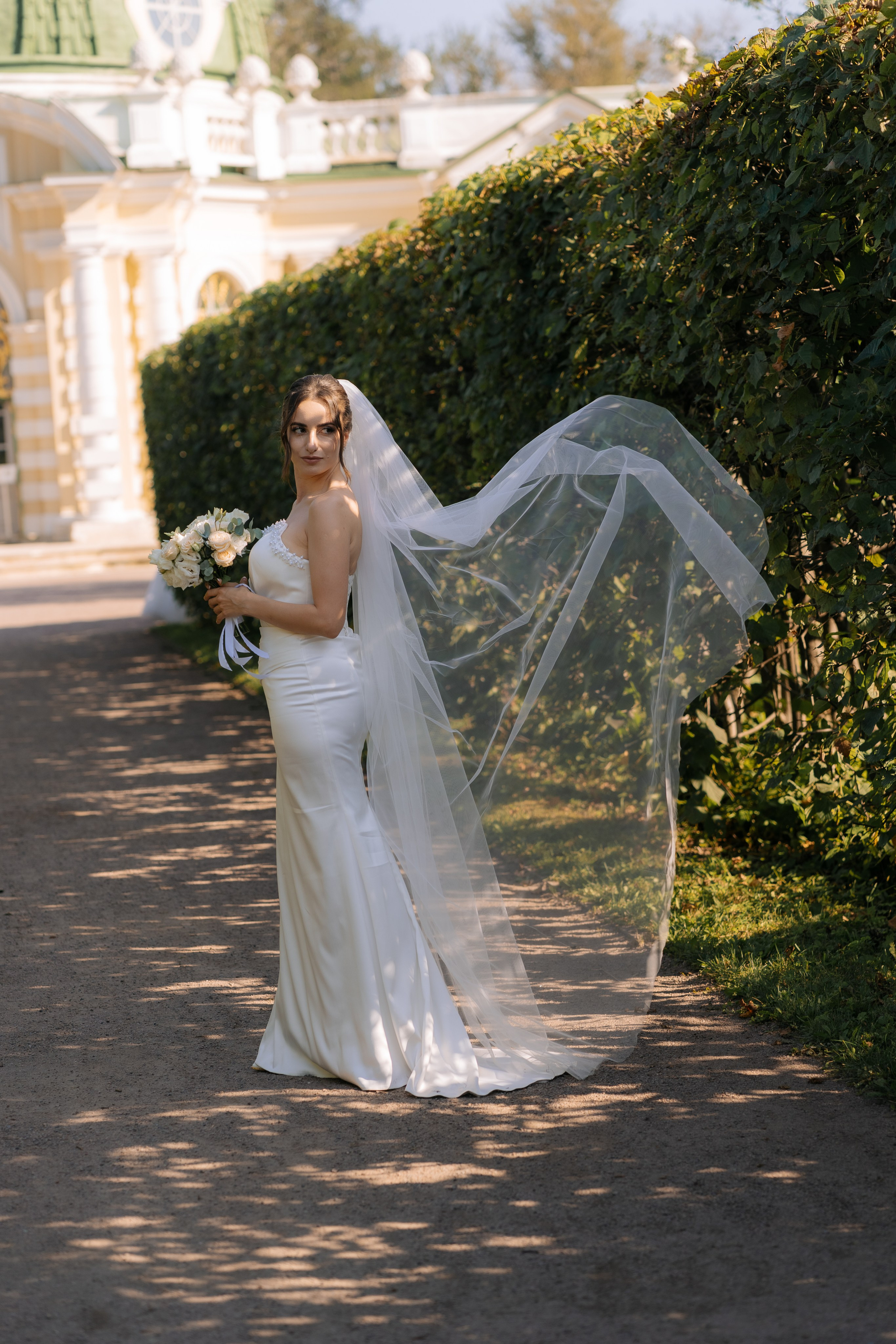 Свадебная фотосессия в Москве, парк Кусково. Свадебный фотограф в Москве Анна Полушина