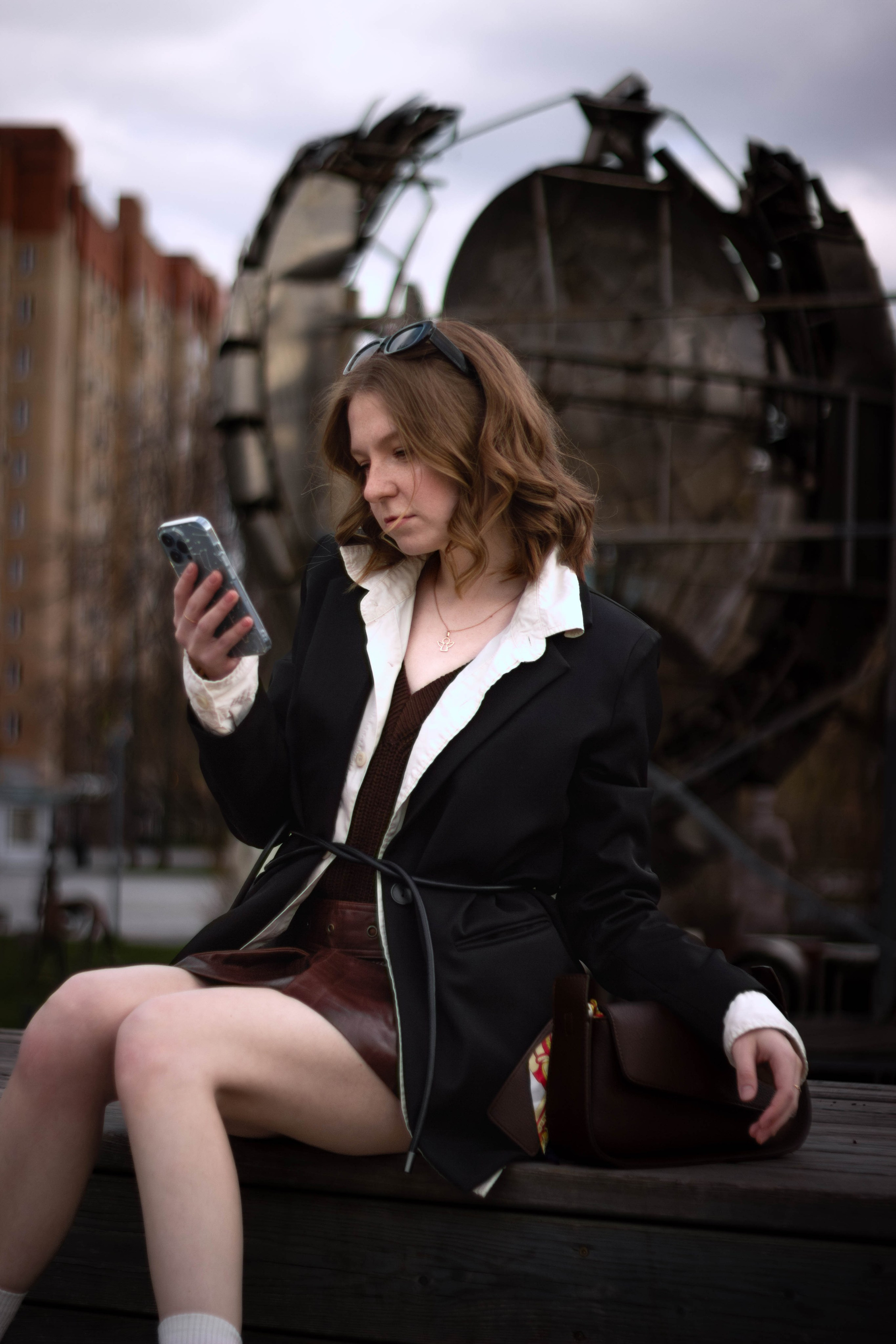 Аня на Крымской набережной. Портретный фотограф Москва Юлия Трякина