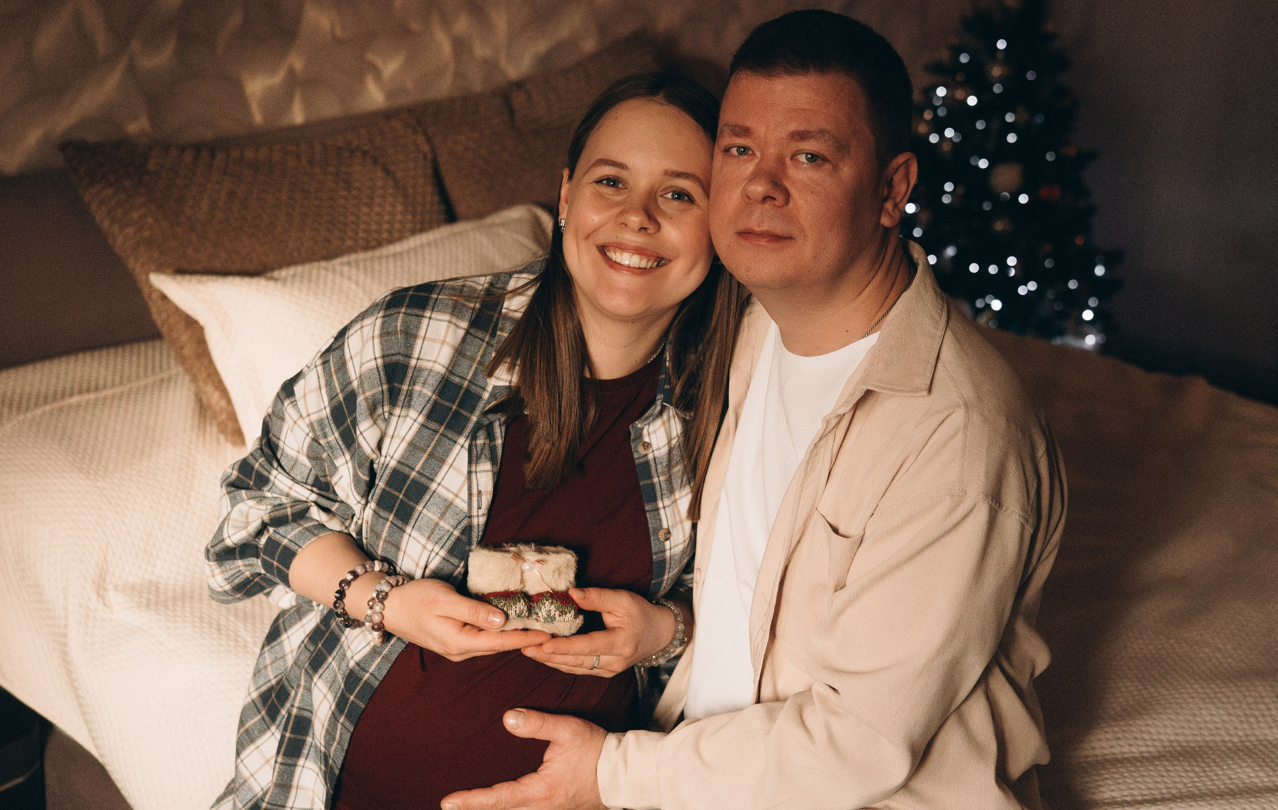 Домашняя Новогодняя фотосессия. Семейный, ньюборн фотограф, фотограф на роды в Москве, Виктория Тюльдюкова