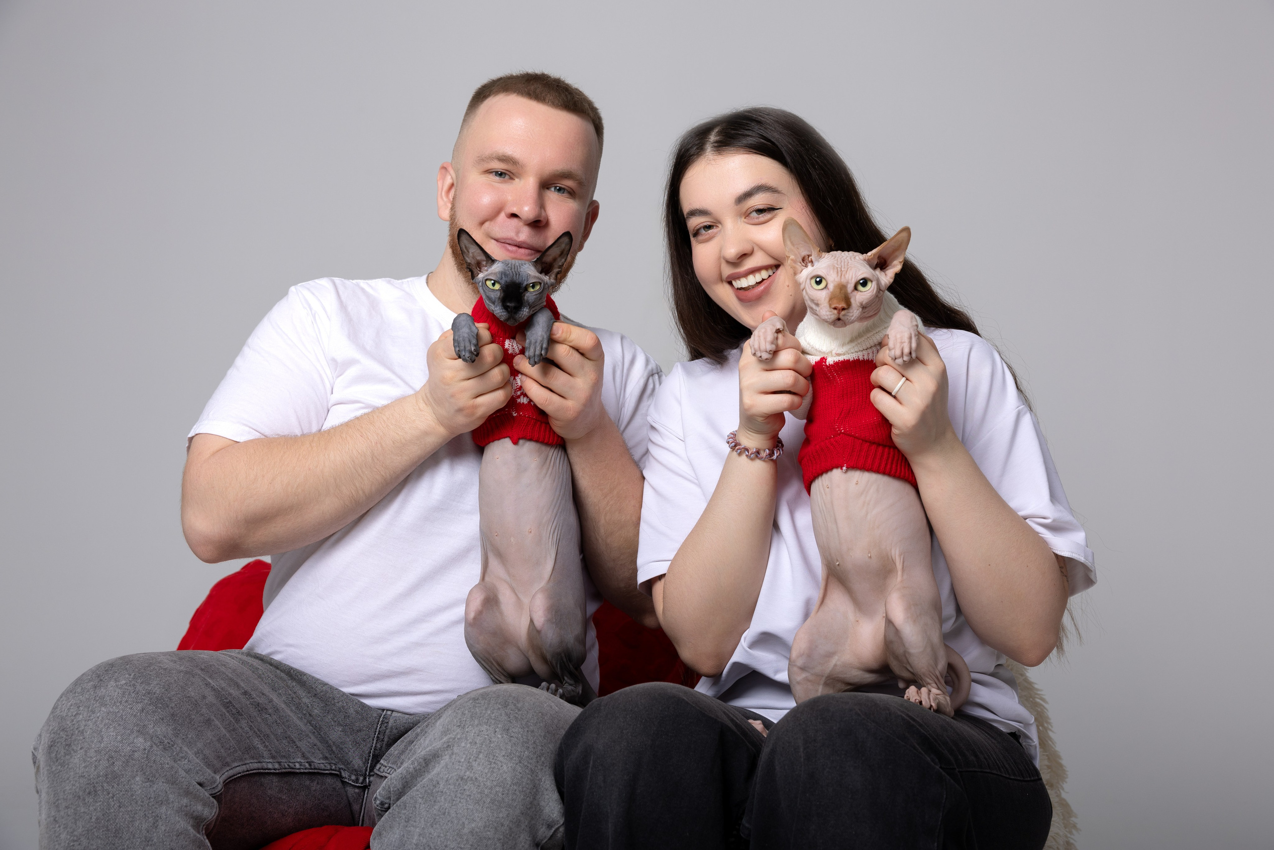 Маргарита и Никита и их сфинксы. Фотограф в Санкт-Петербурге Козырь Олеся