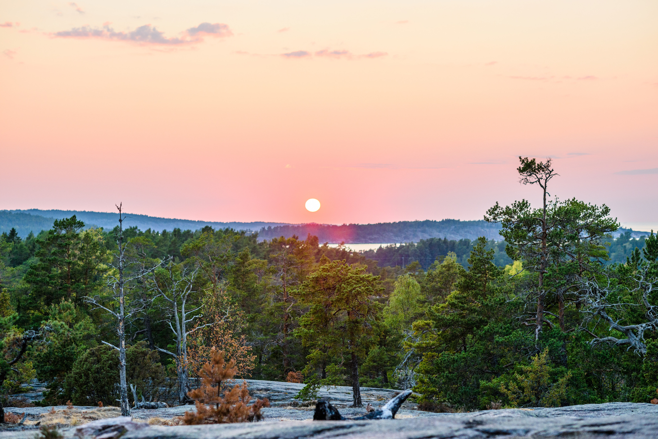 landscape aland islands sunset