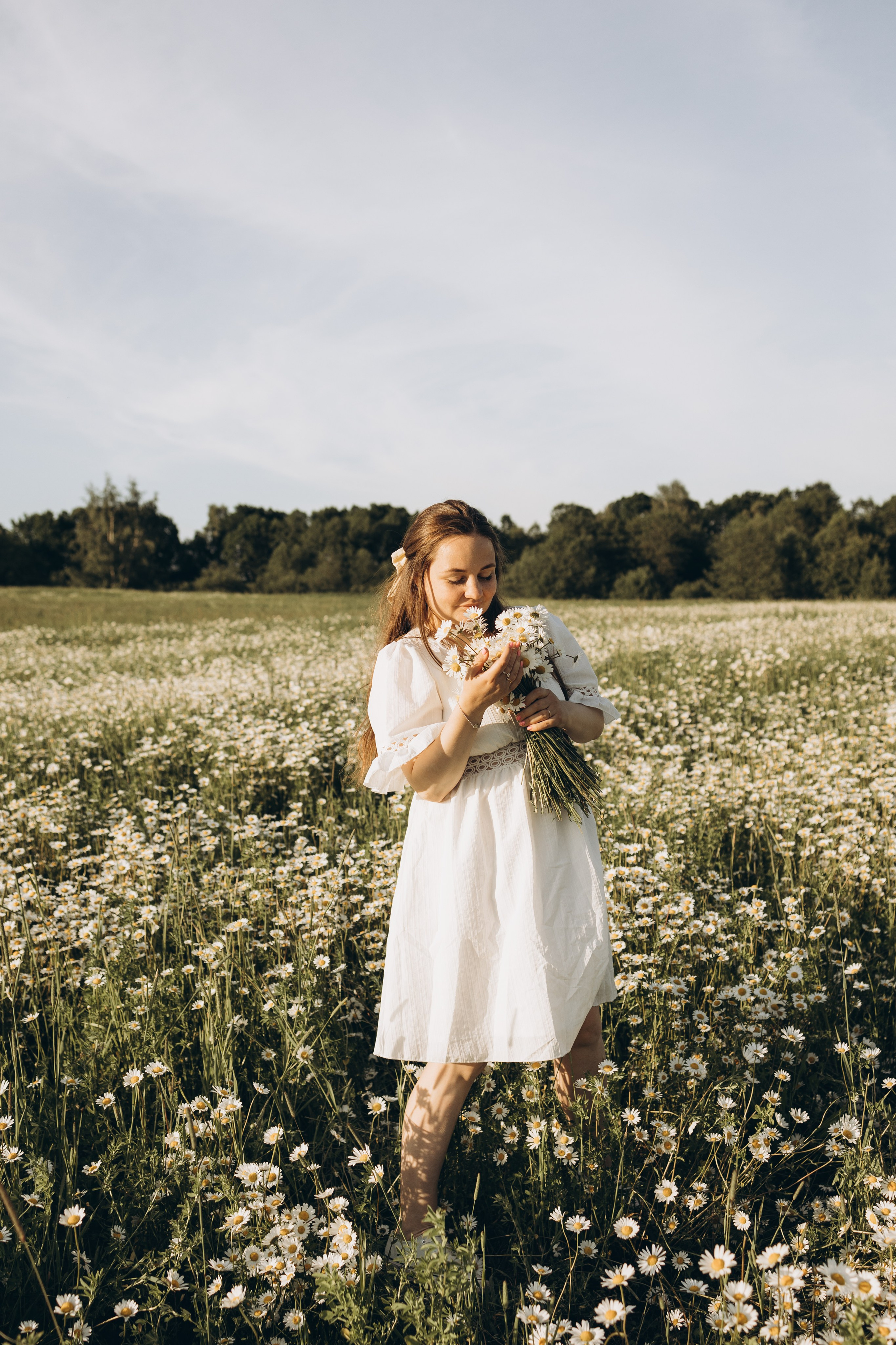 Маша и ромашки. Семейный фотограф в Москве Виктория Ястребинская