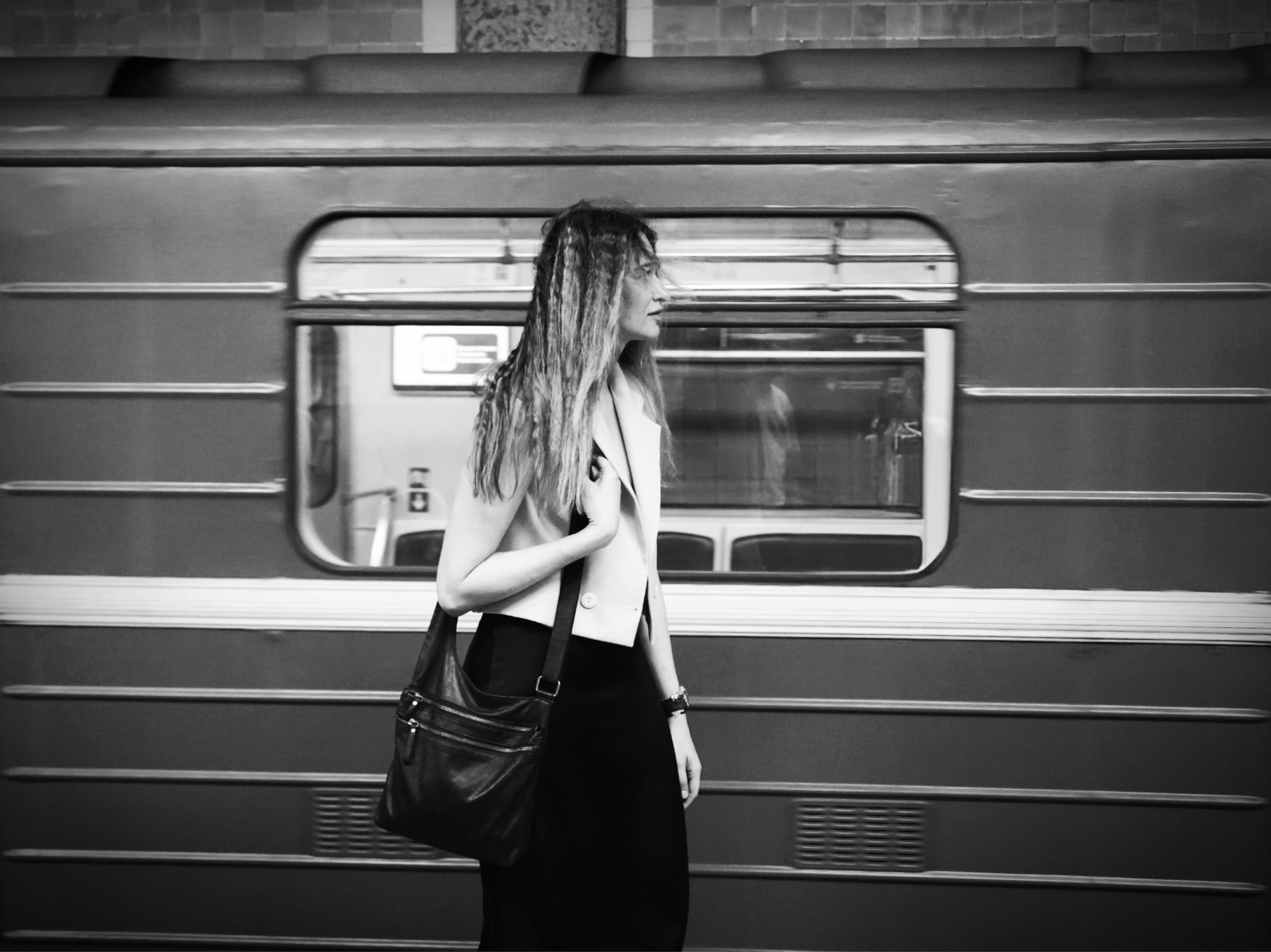 Анна в Московском метро. Событийный фотограф Анна Курникова