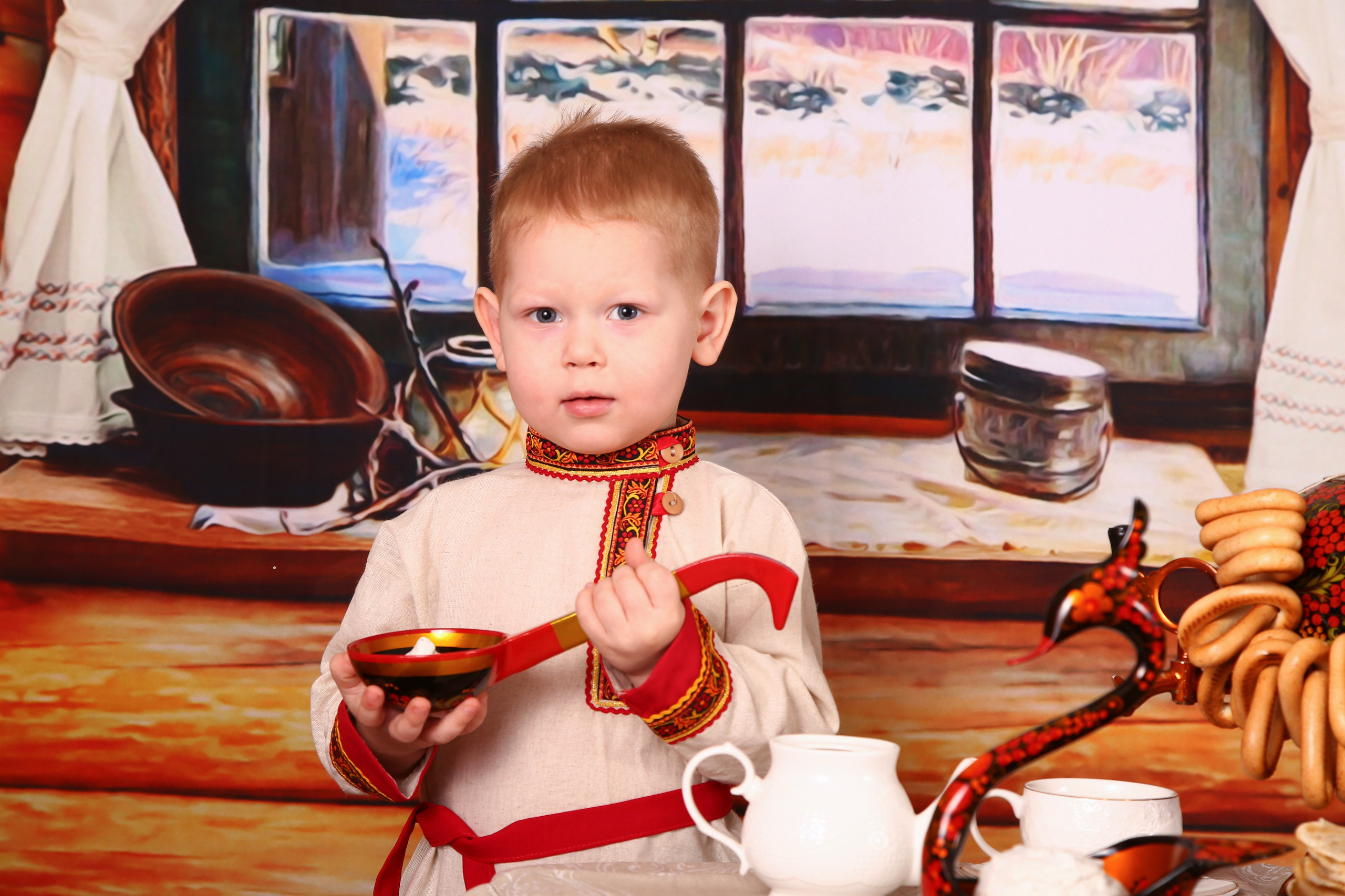 У самовара. Выпускные альбомы в Нижнем Новгороде | Фотостудия Звездочет | Никулина Наталья