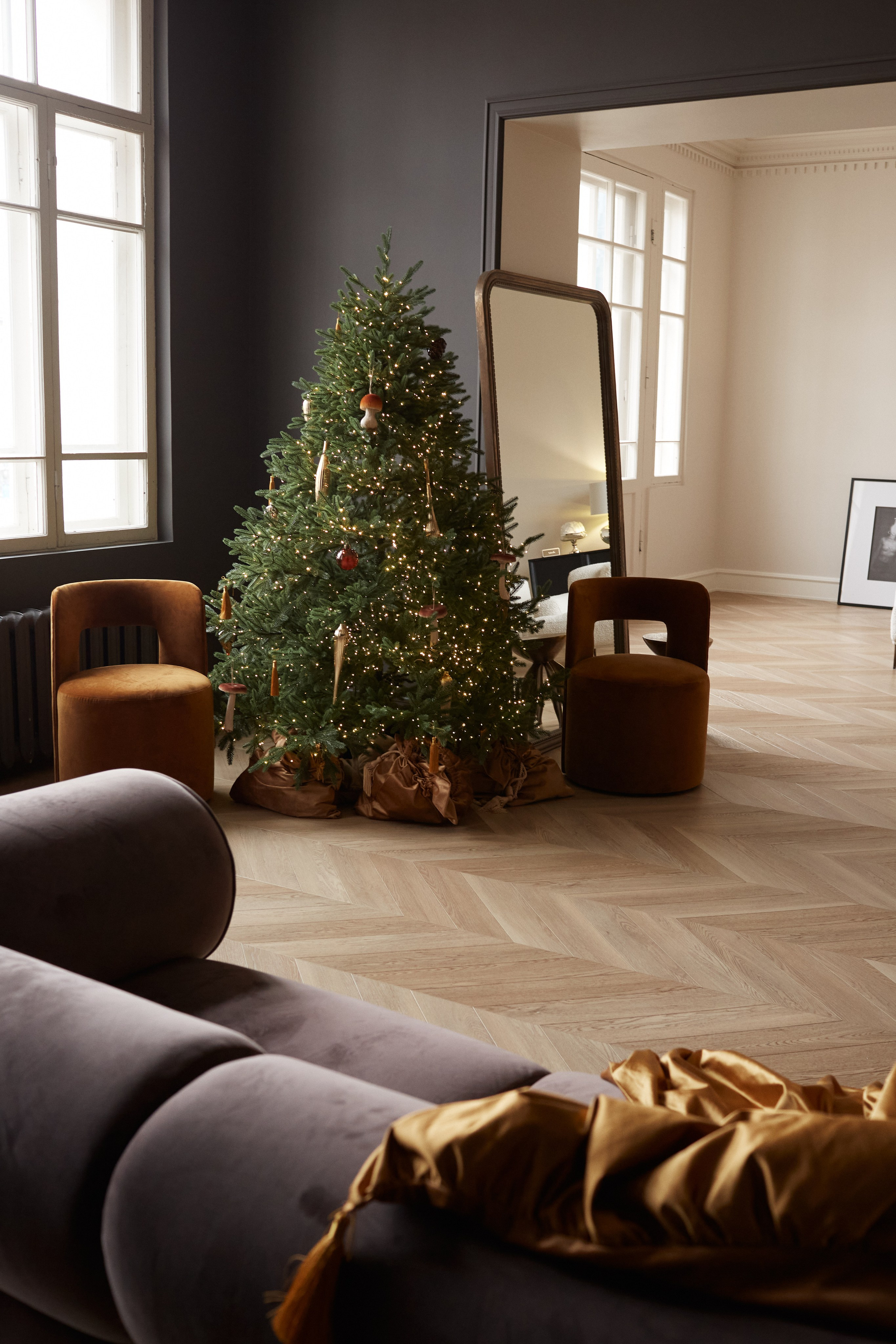 Новогодний интерьер фотостудии «Париж», город Краснодар. Семейный и детский фотограф в Краснодаре Анна Трашкова