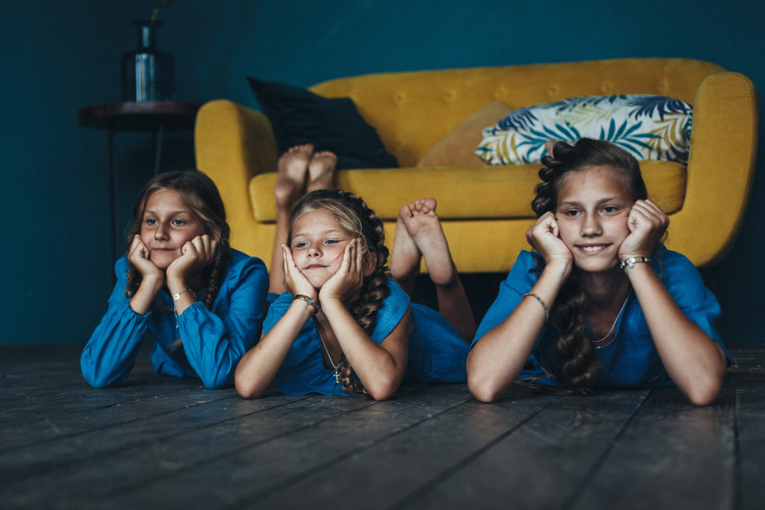Три сестры. Семейный, женский фотограф Москве Лиза Лутцева