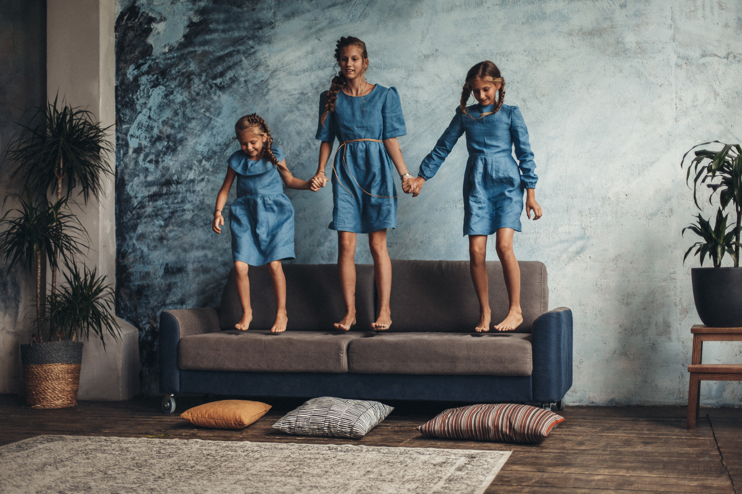 Три сестры. Семейный, женский фотограф Москве Лиза Лутцева