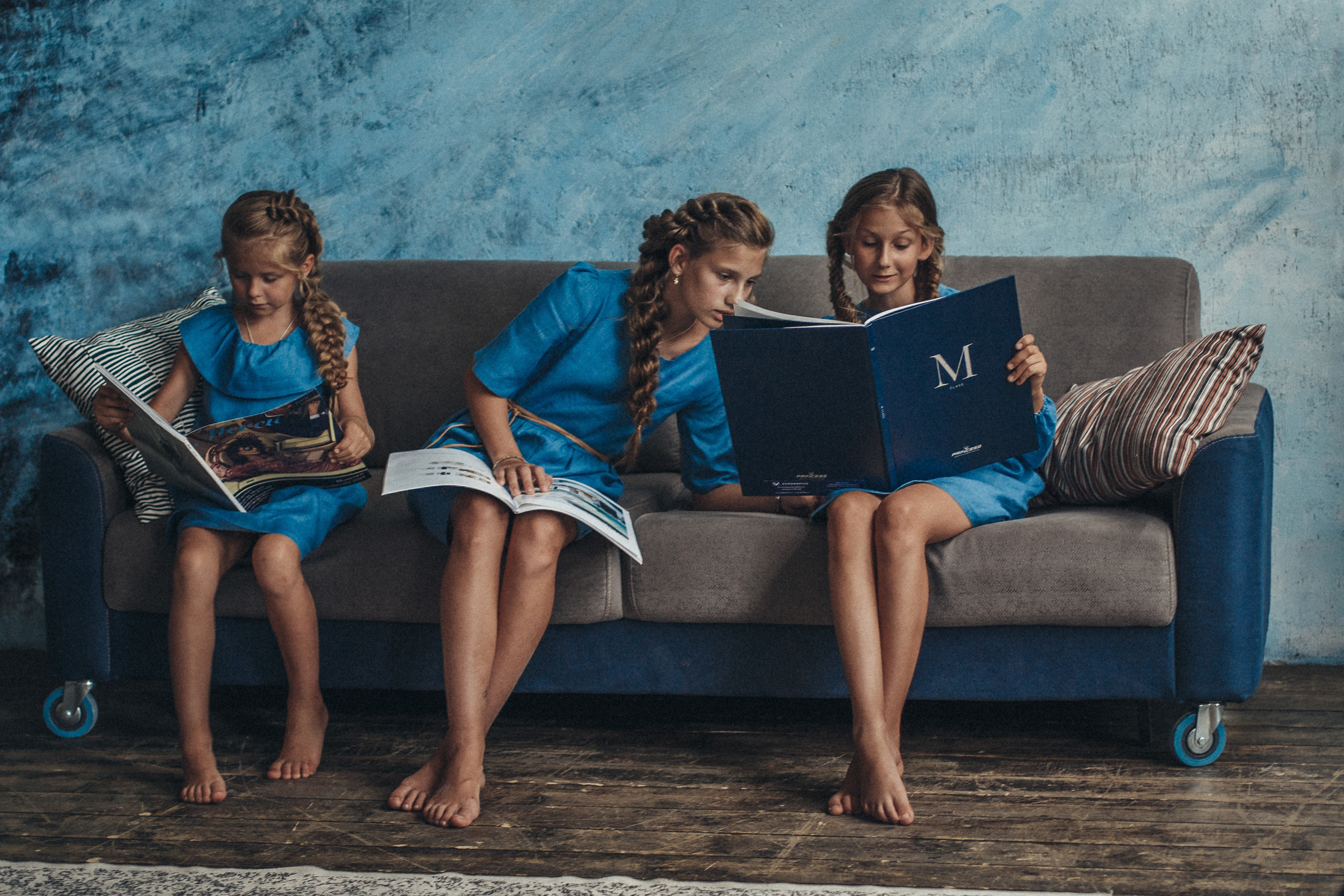 Три сестры. Семейный, женский фотограф Москве Лиза Лутцева