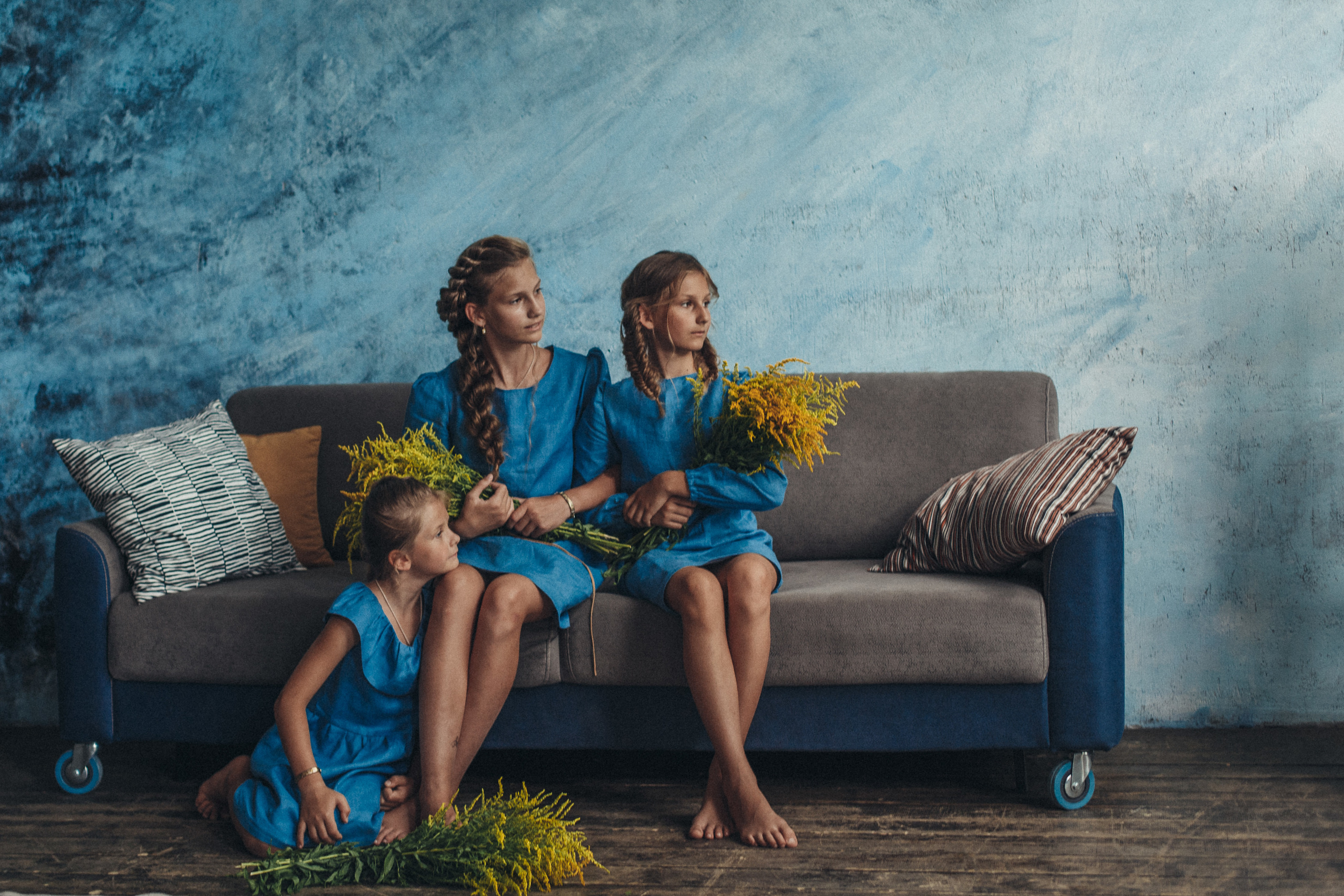 Три сестры. Семейный, женский фотограф Москве Лиза Лутцева