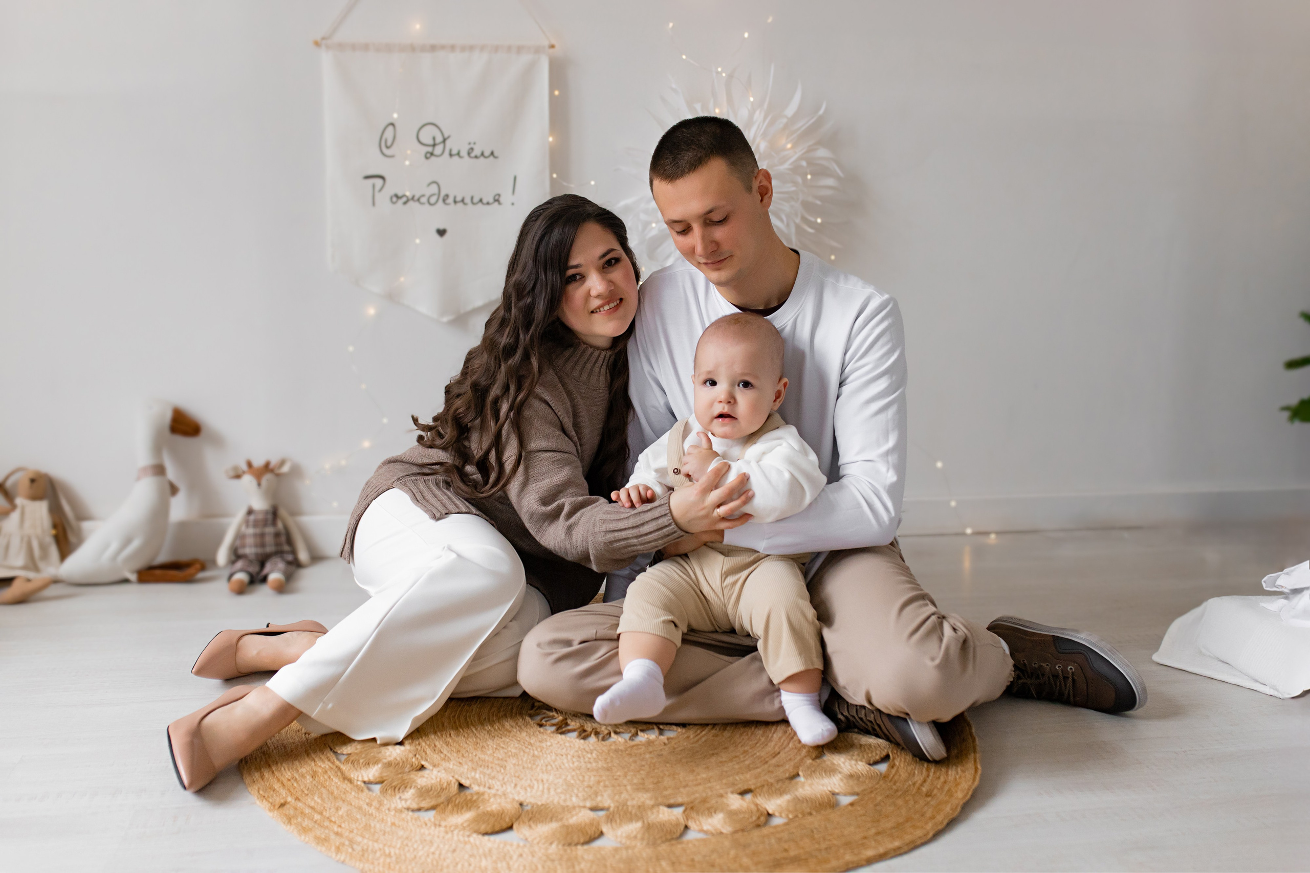 семейная фотосессия в студии