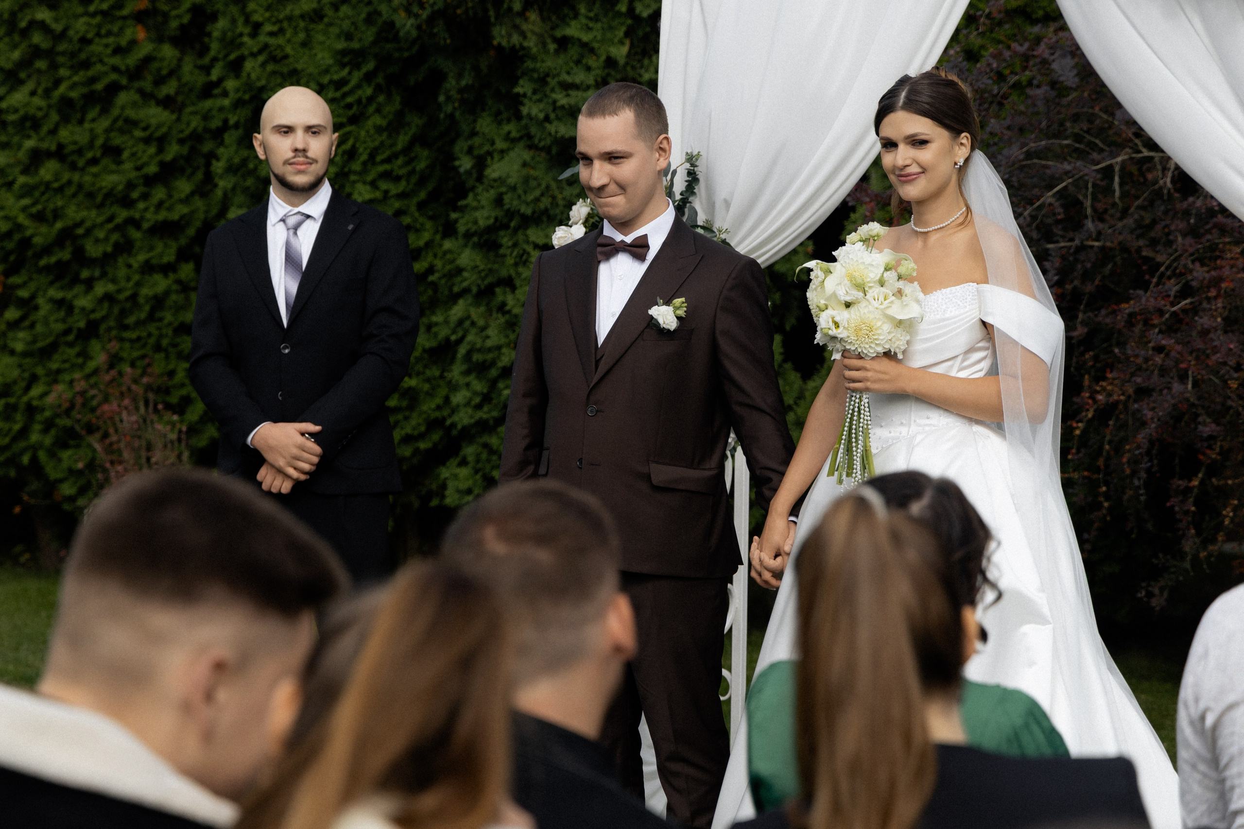 Свадебная фотосессия Анастасии и Игоря в Усадьбе Легенда. Свадебный фотограф в Минске/Беларуси Сергей Спиридонов