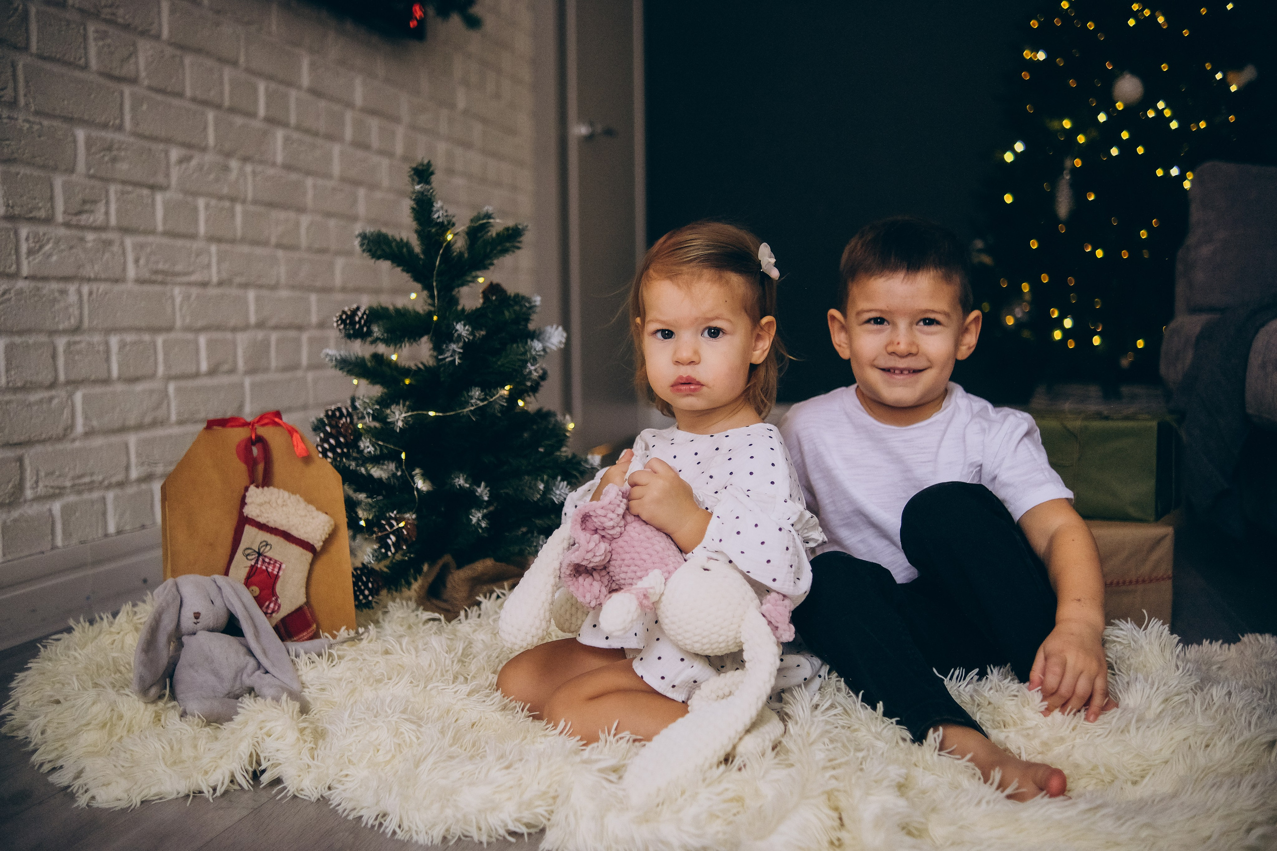 Новогодняя семейная история. Семейный детский ньюборн фотограф в Москве Марта Петрова