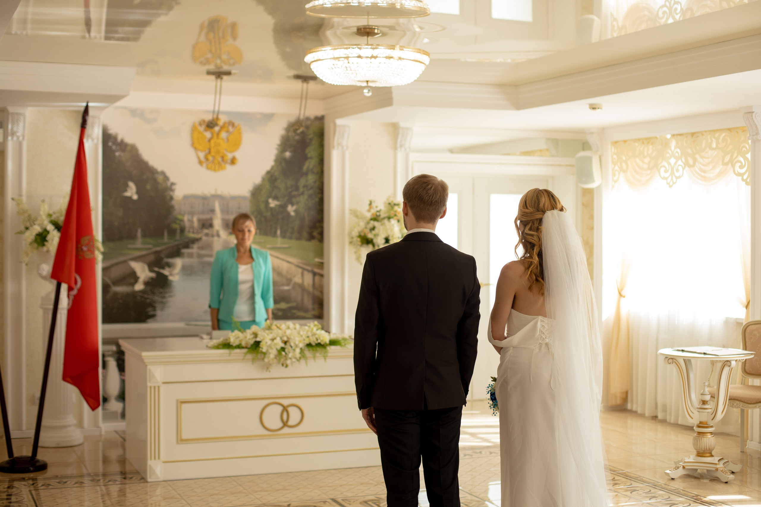 Петергоф / ЗАГС + прогулка. Свадебный и семейный фотограф в Москве Диана Левченко