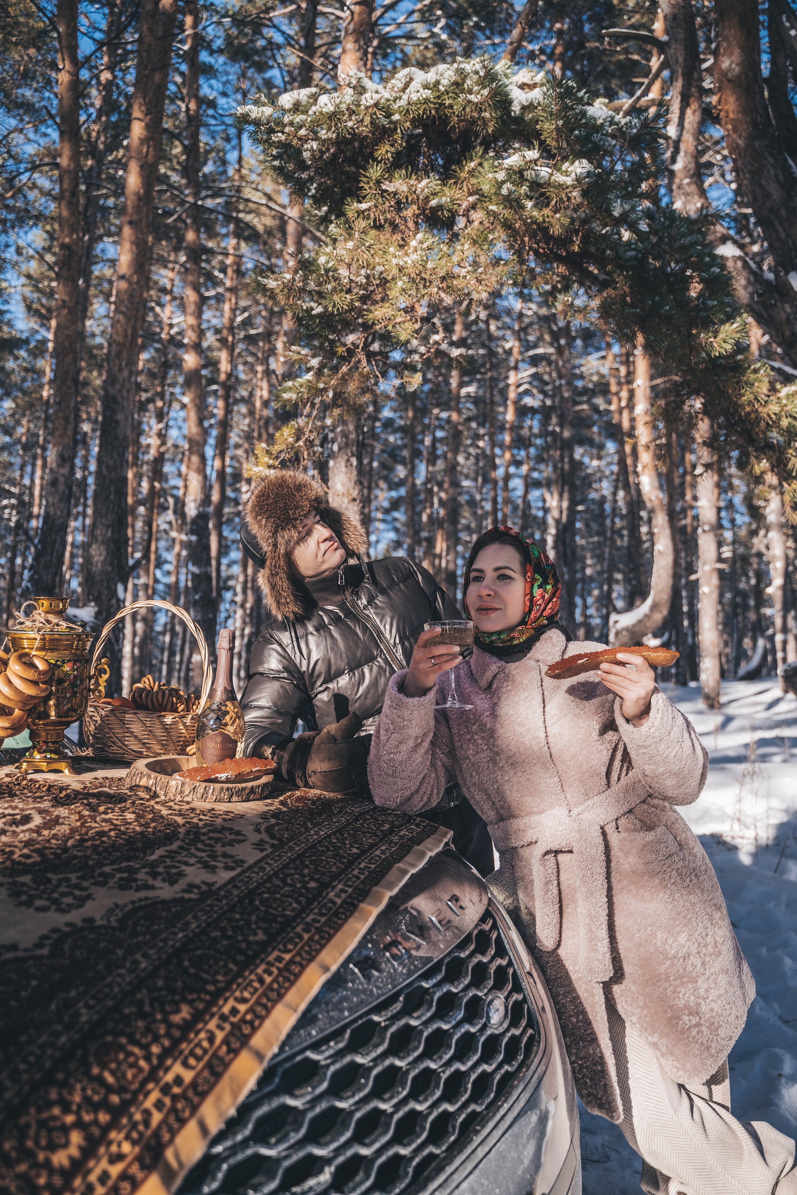 Зимняя фотосессия в стиле Russian Girls. Фотограф в Самаре Екатерина Кроз