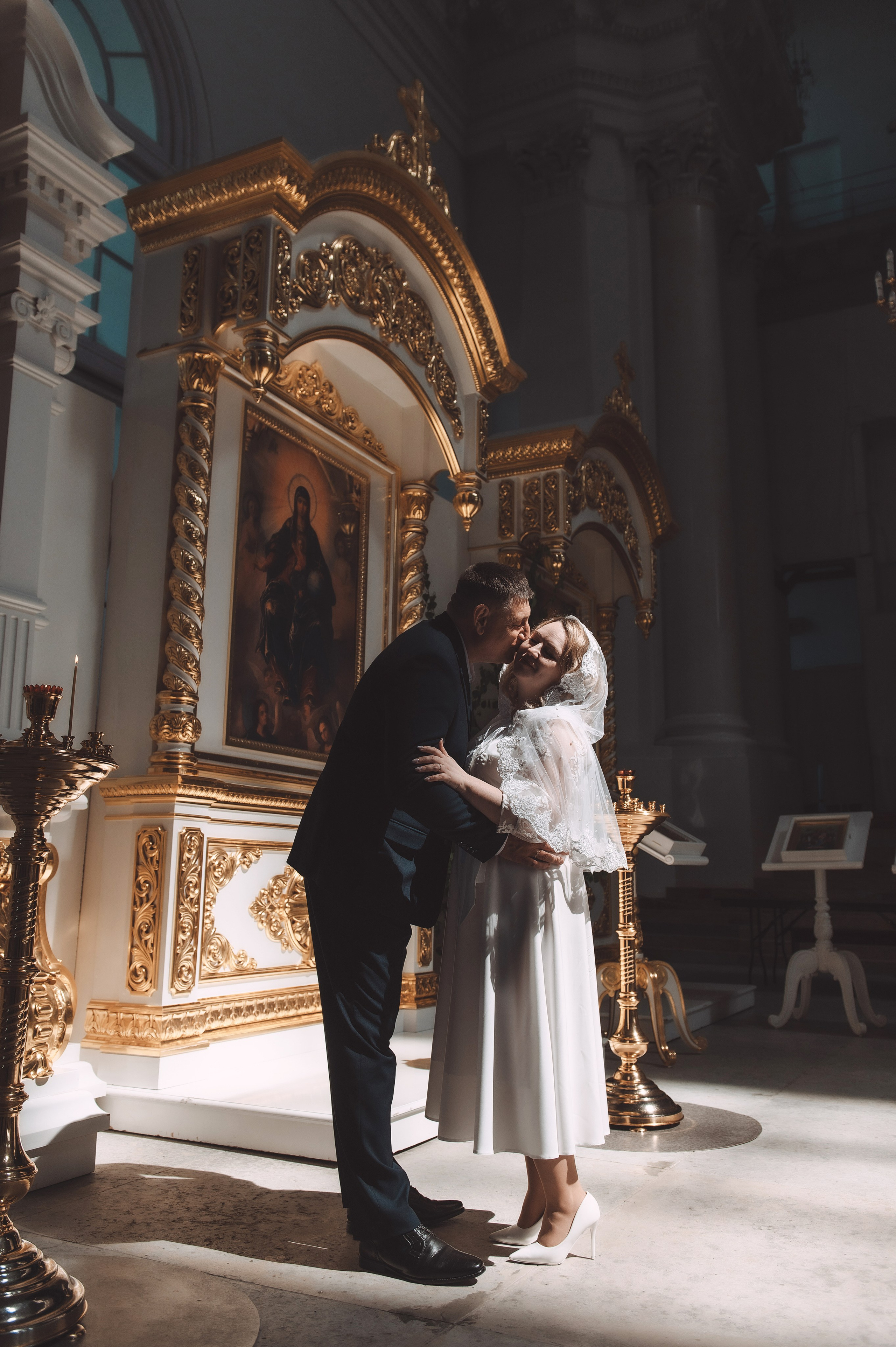 Алена и Сергей. смольный собор. Свадебный и семейный фотограф в Санкт-Петербурге — Мария Черепанова