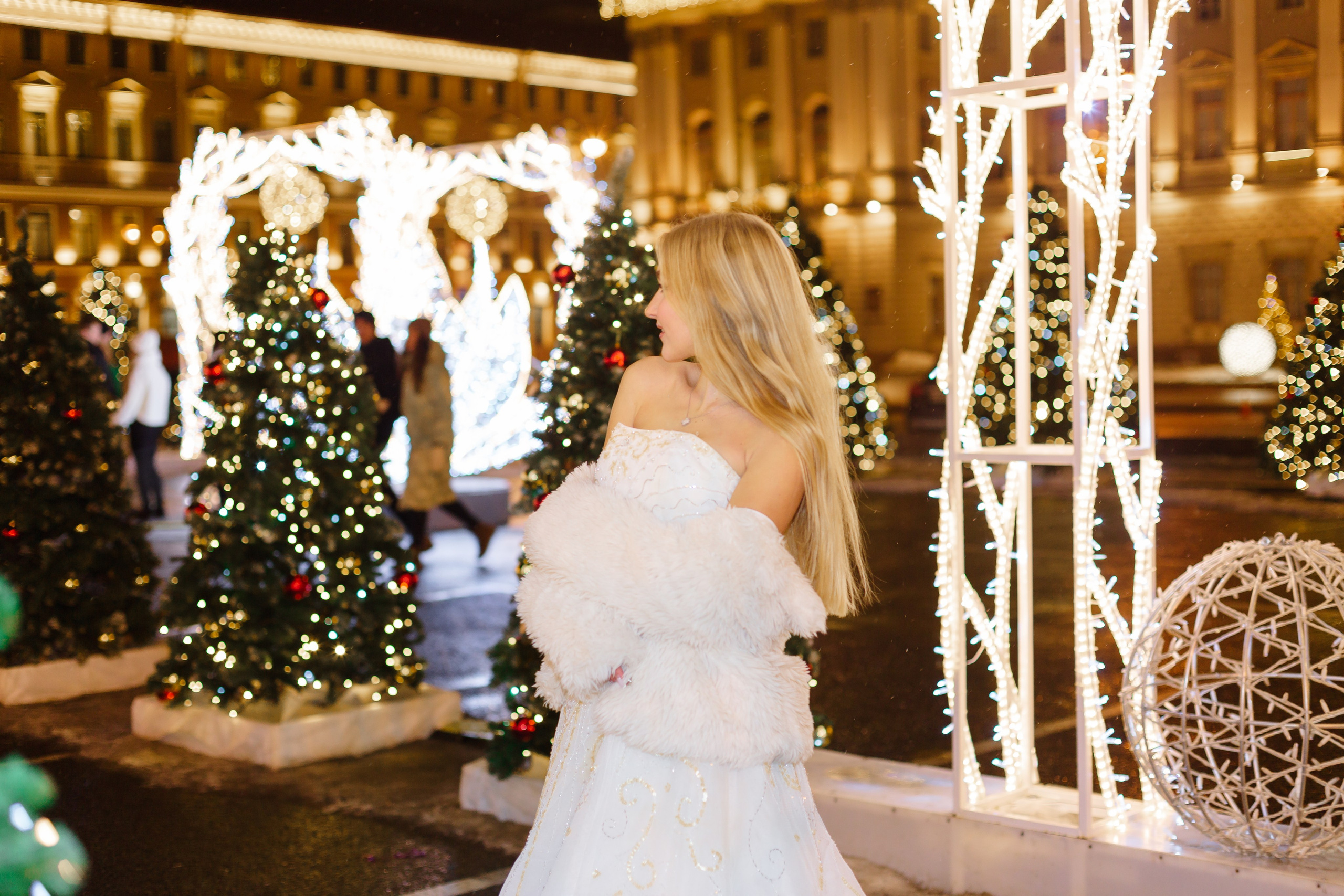Прогулка по Новогоднему ночному Санкт- Петербургу. Свадебный и семейный фотограф Спб Бошман Ирина