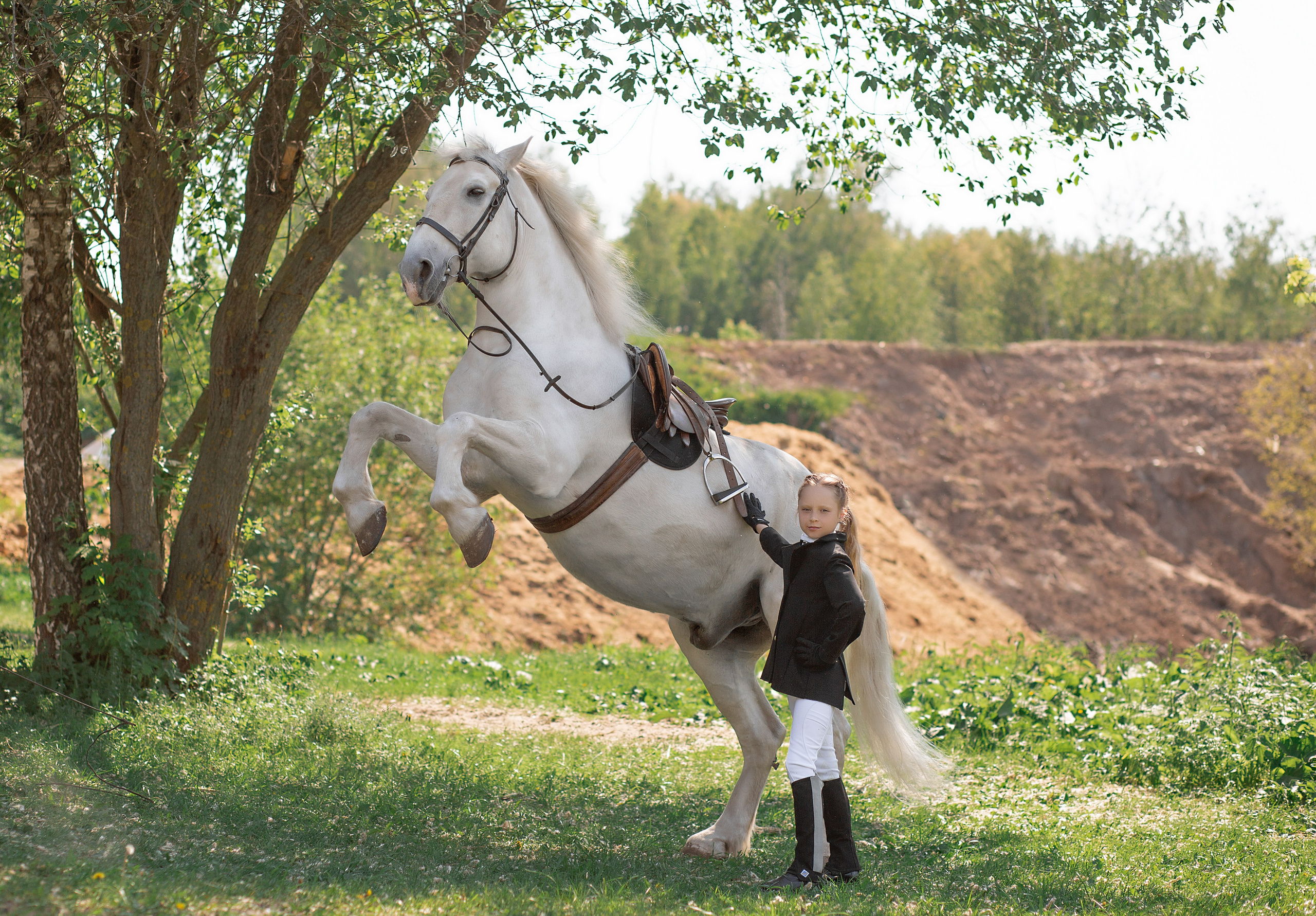 Мария и Воробей. Фотосессия с лошадьми в Нижнем Новгороде