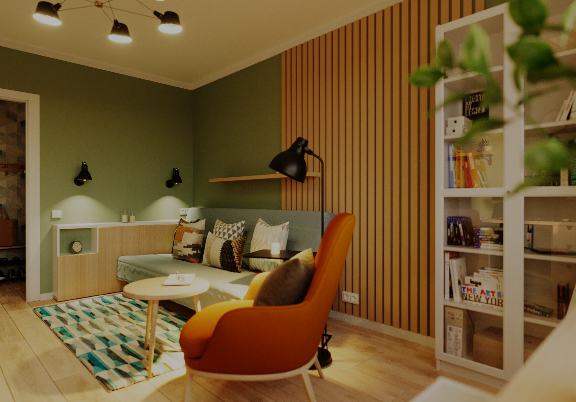 Однокомнатная квартира 35 м²,