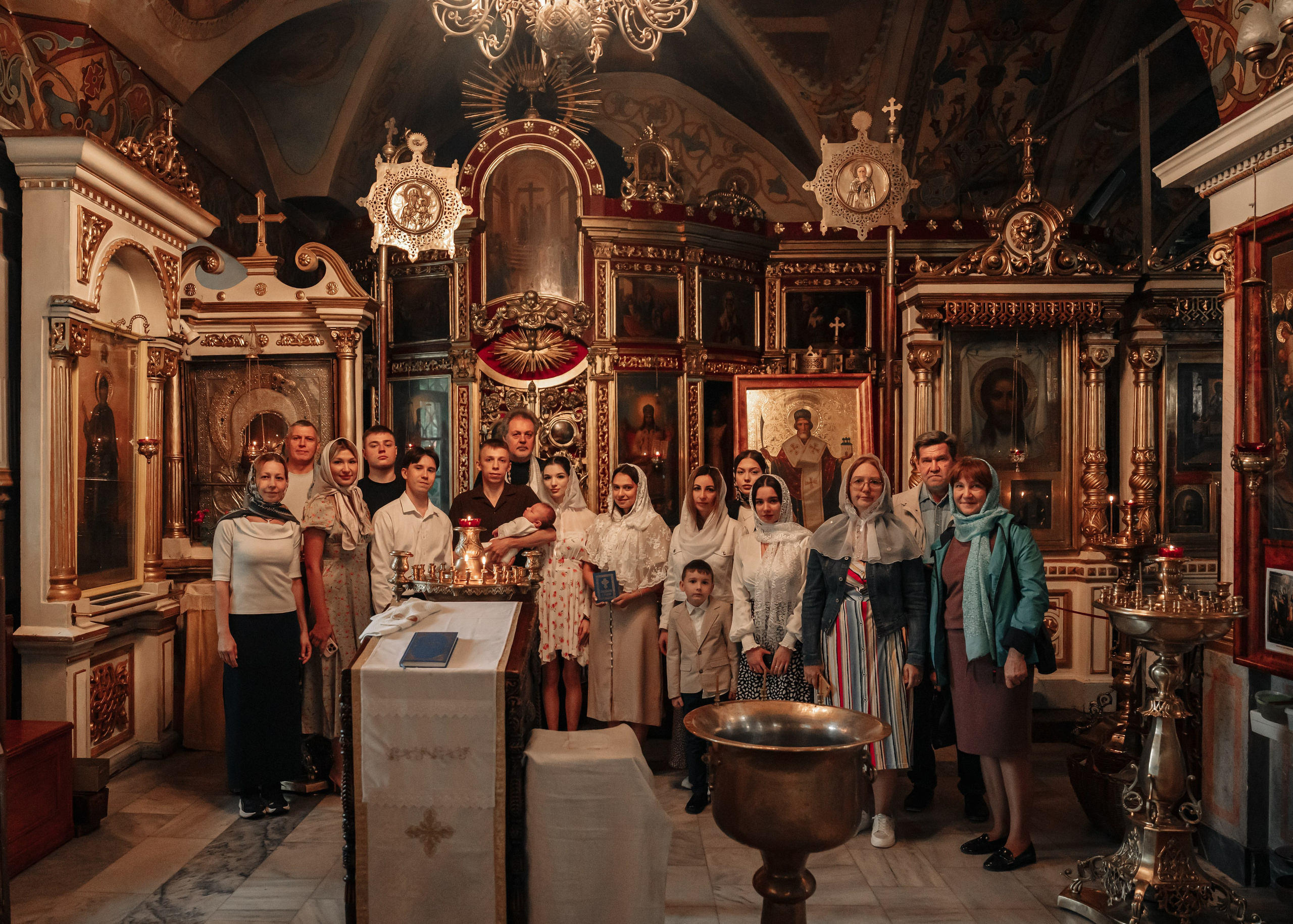 Таинство Крещения. Крамер Юлиана детский и семейный фотограф