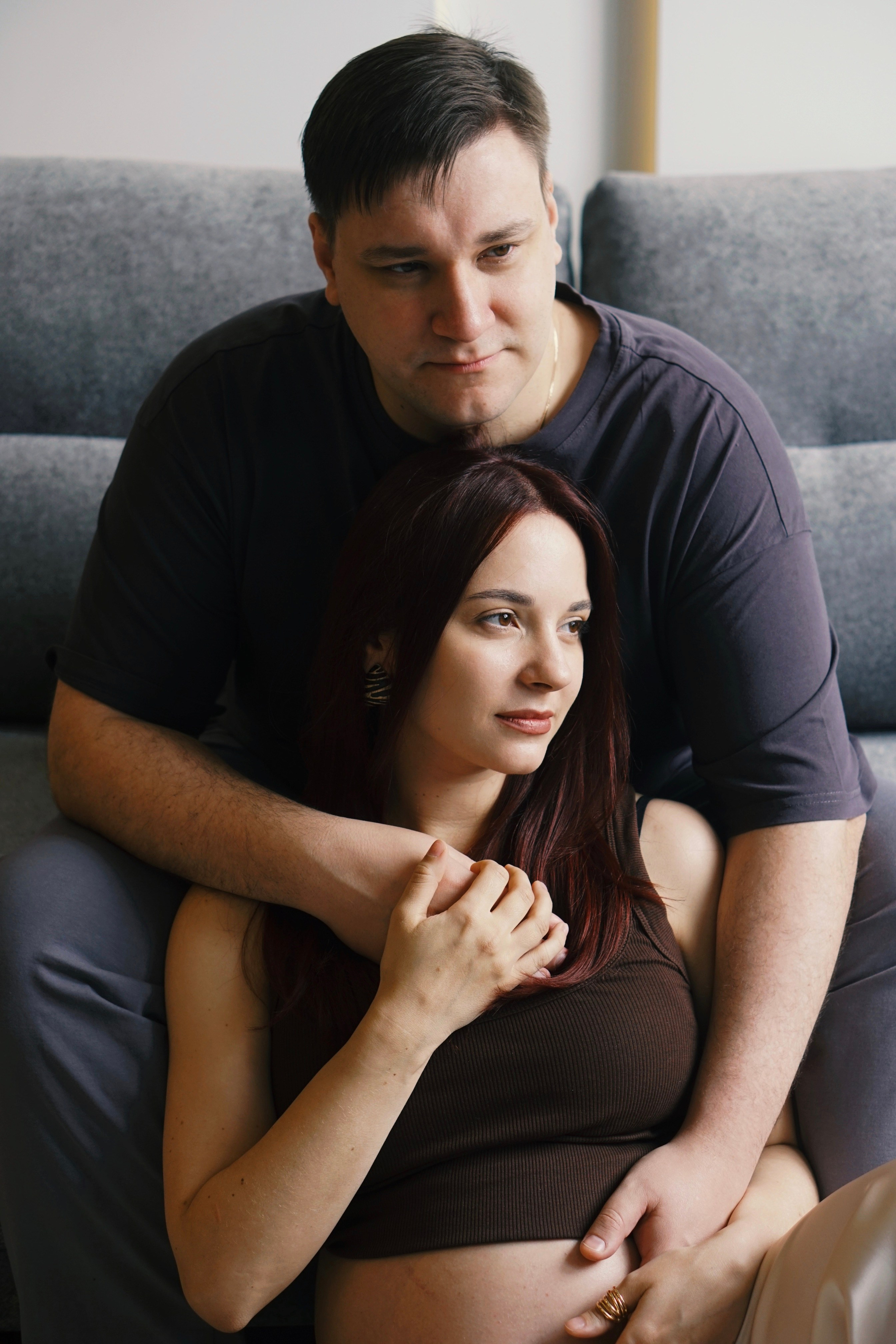 Беременность домашняя съемка. Фотограф Москва — Полина Робин