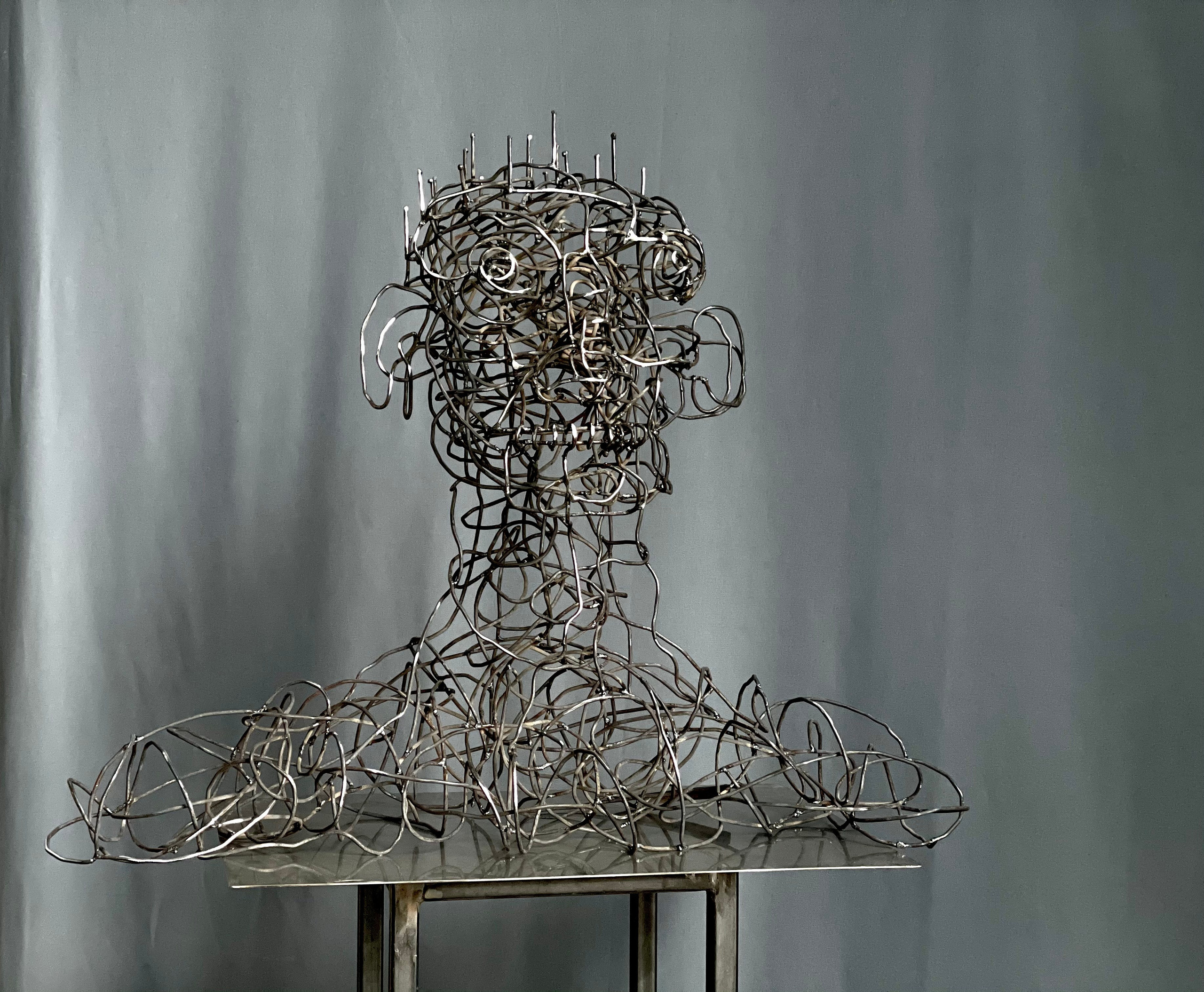 Нервный портрет / Nervous portrait_2021. Художник — скульптор Антонина Фатхуллина