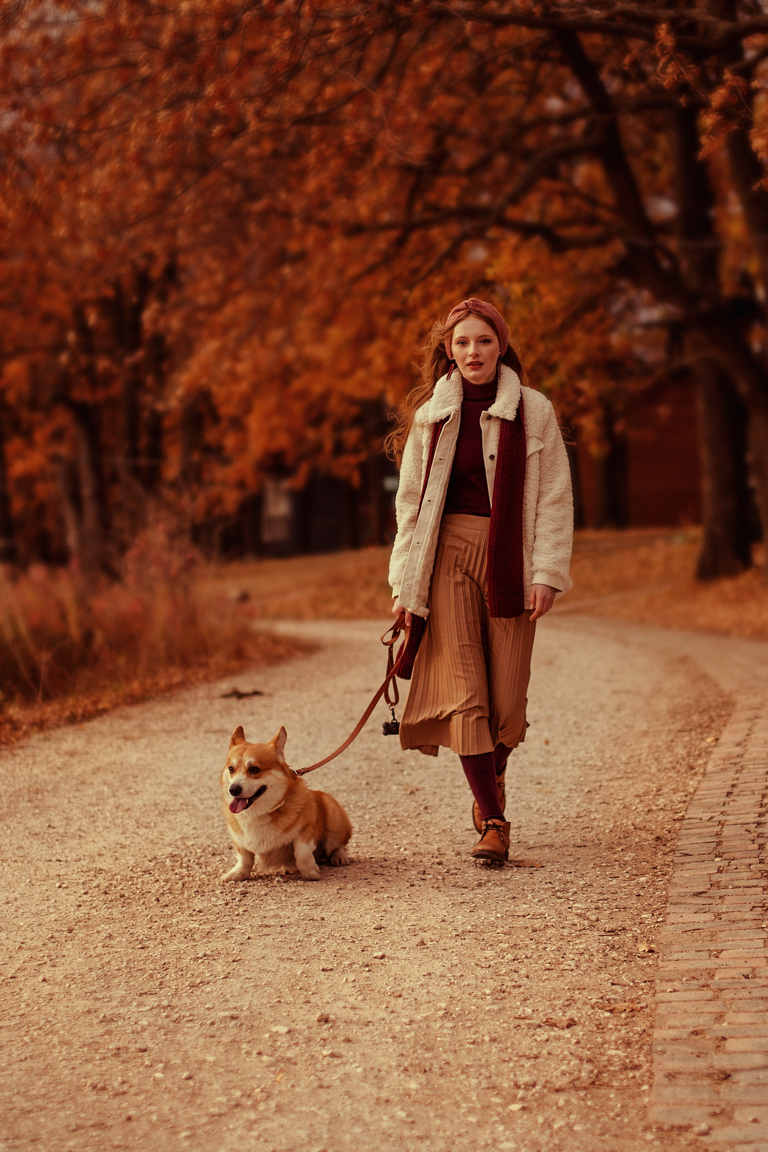 На прогулке. Женская съемка.