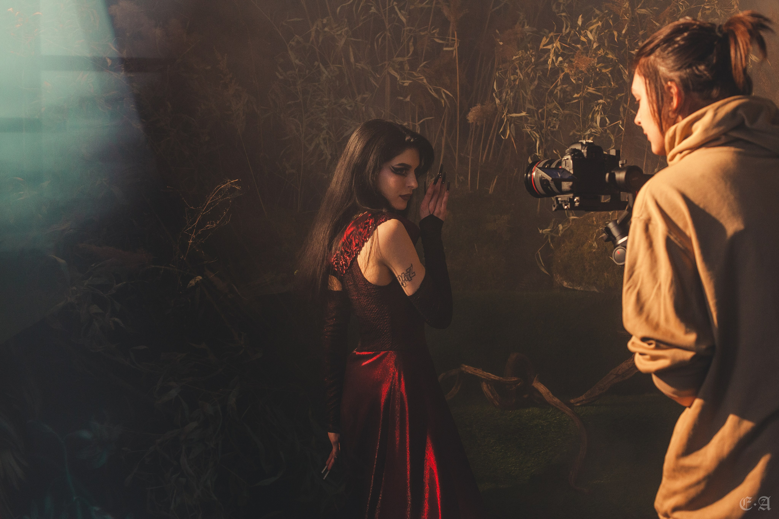 Съемки клипа «Клок тумана». Фотограф Ellairen