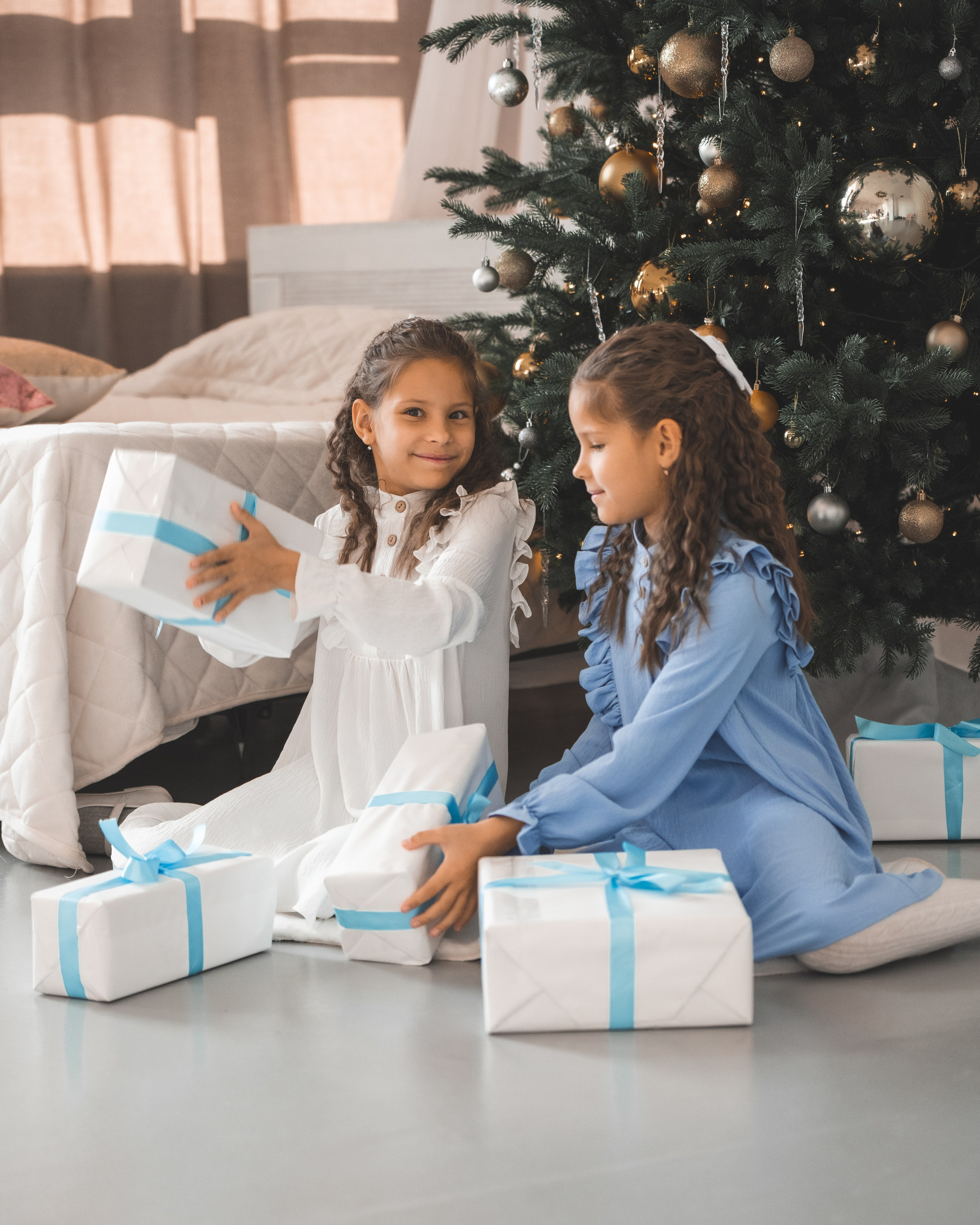 Новогоднее Близняшки. Фотограф г. Хабаровск