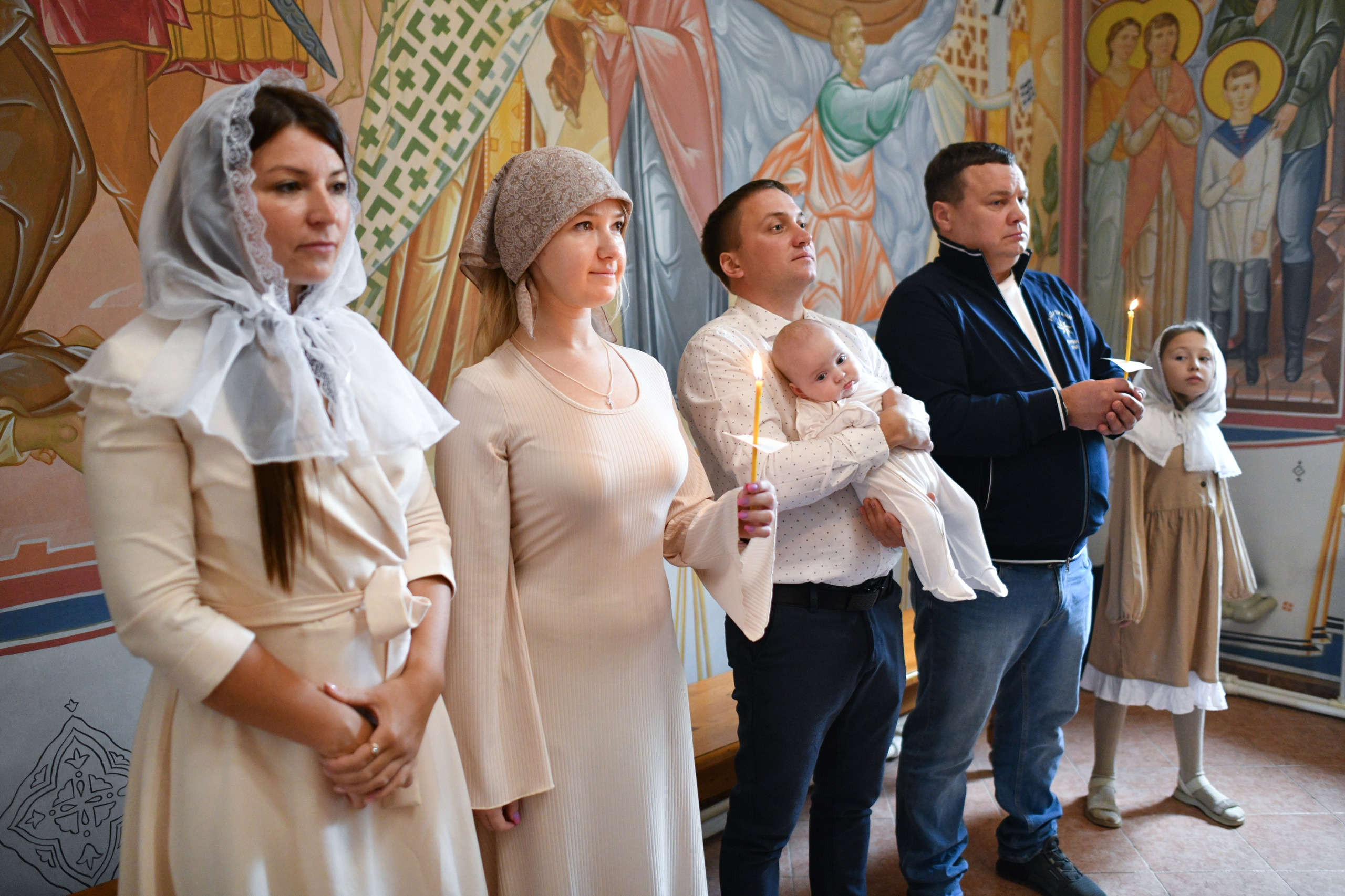 Крещение в Покровской церкви. Свадебный и портретный фотограф в Москве Галина Борисова